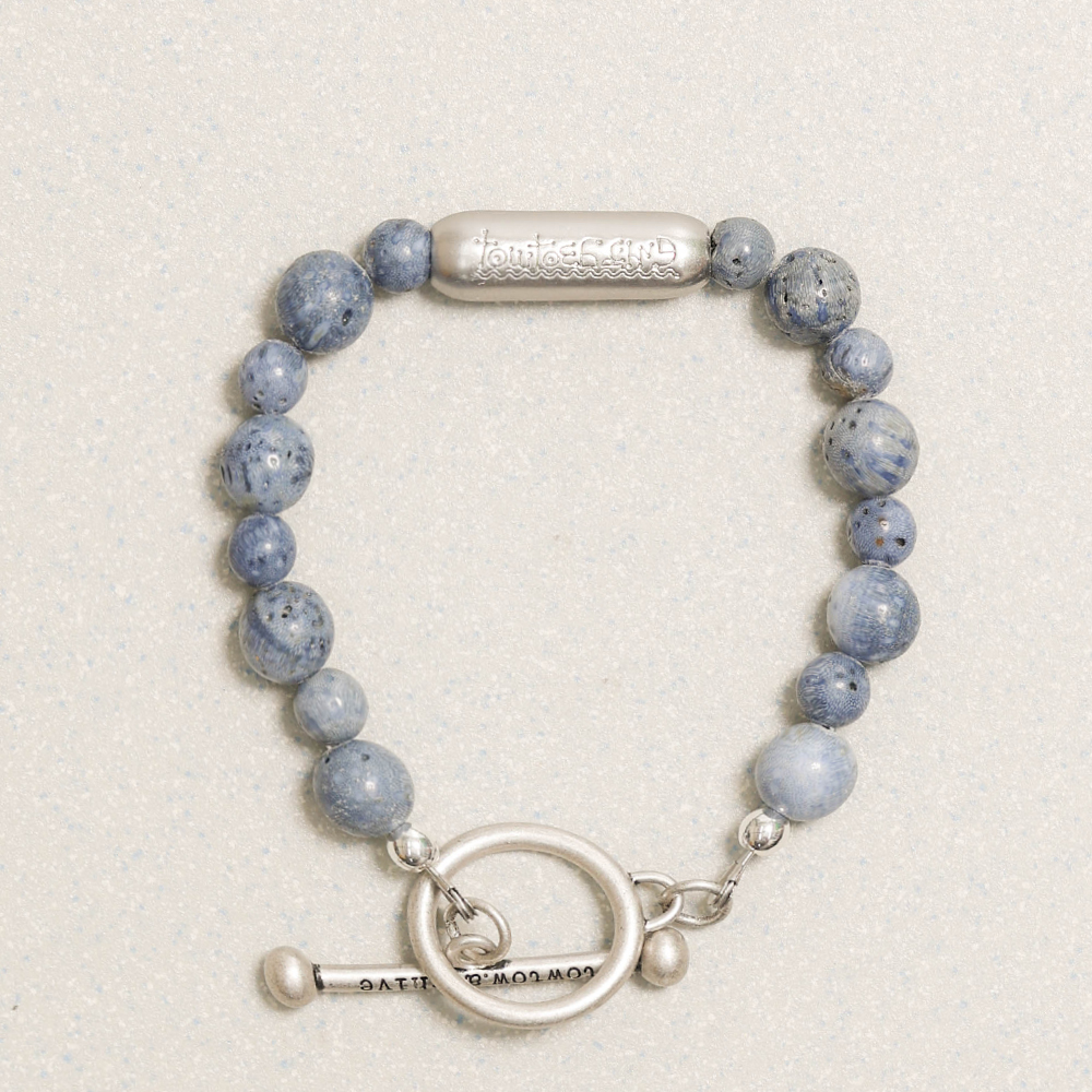Towtow Archive - [13Th Restock] Feel Logo Symbol Bracelet | Immediate Delivery (Coral Blue) product image 13 | TRAB K-Fashion Australia