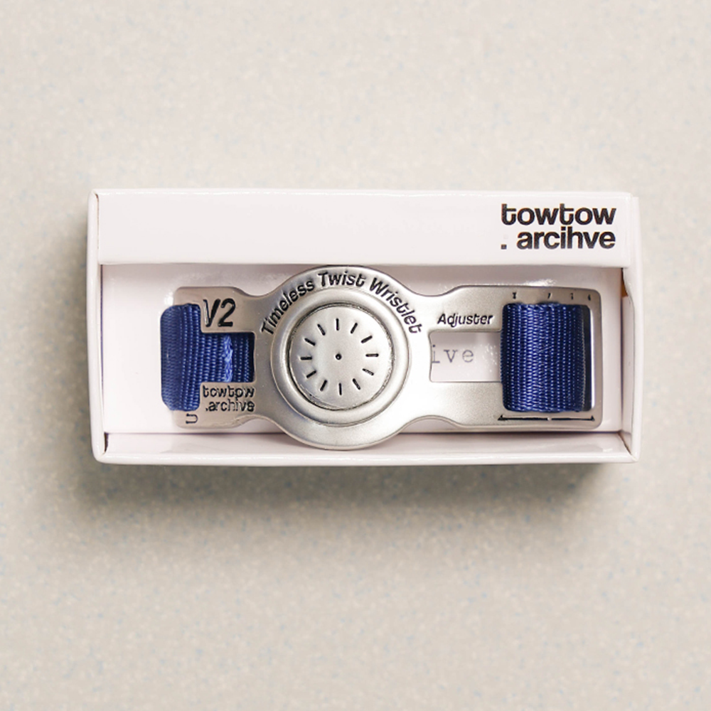 Towtow Archive - Timeless Twist Wristlet Organic Rhythm (Cir) (Silver & Olive) product image 24 | TRAB K-Fashion Australia