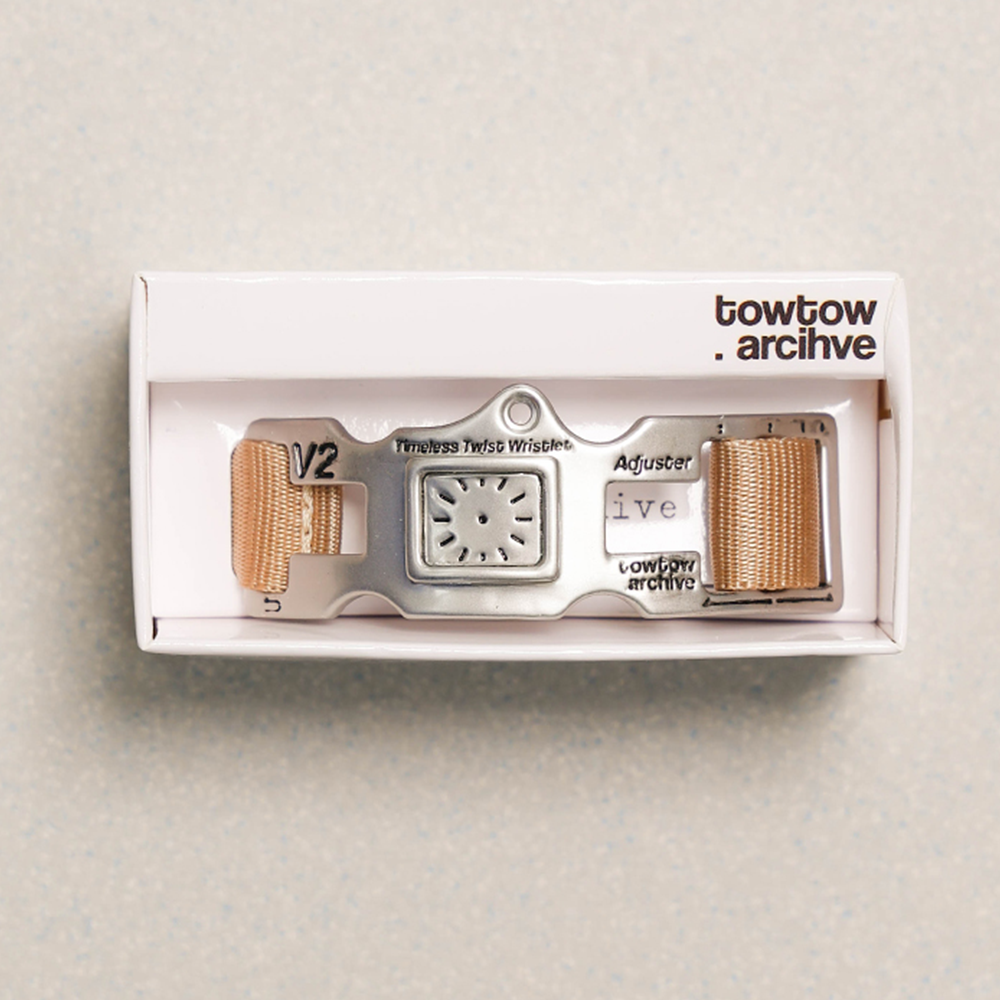 Towtow Archive - Timeless Twist Wristlet Organic Rhythm (Sq) (Black & Olive) product image 19 | TRAB K-Fashion Australia
