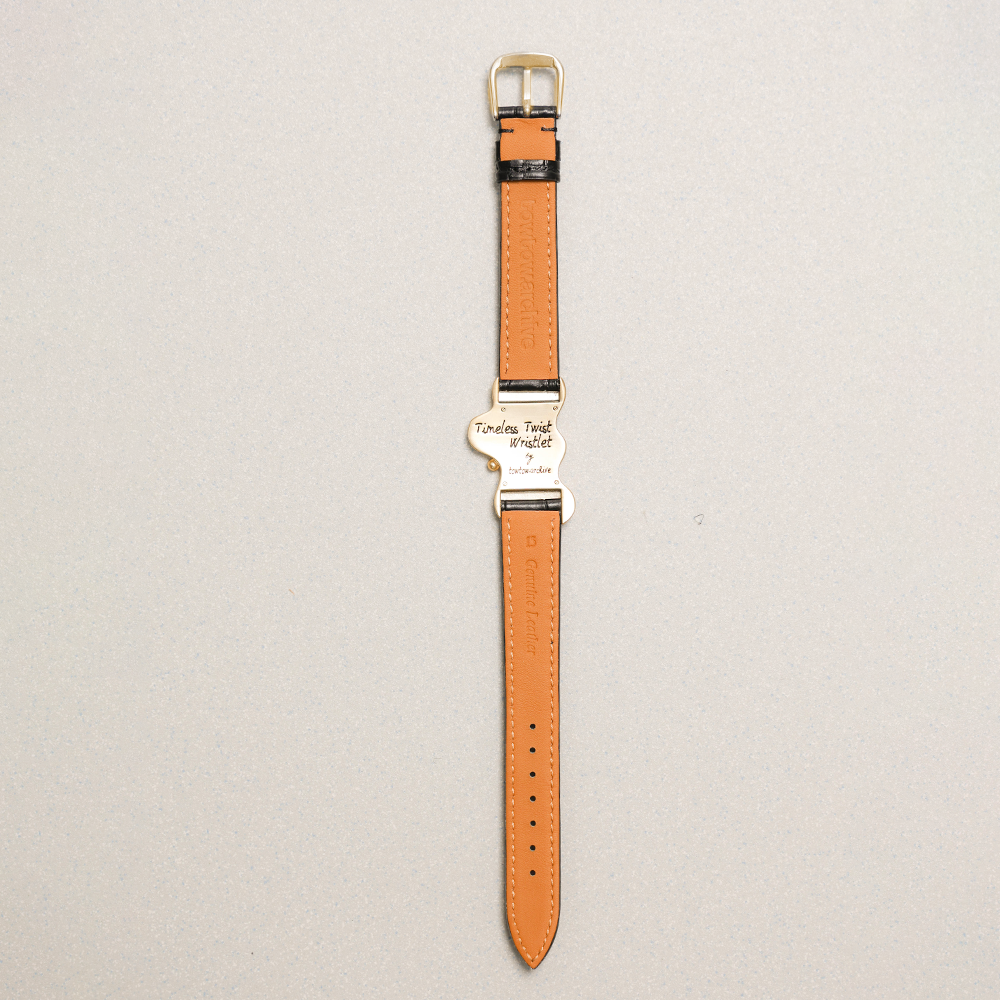 Towtow Archive - Timeless Twist Wristlet V3 (Black & Silver) product image 6 | TRAB K-Fashion Australia