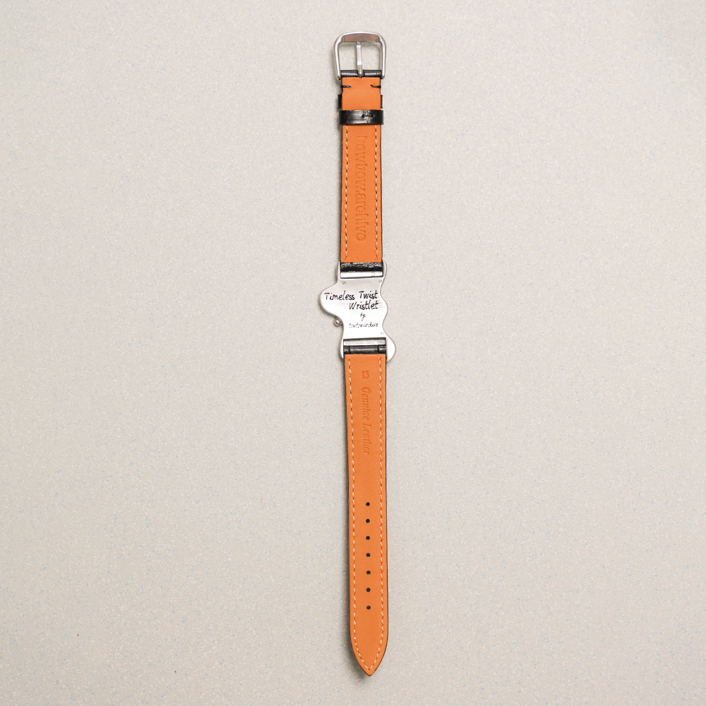 Towtow Archive - Timeless Twist Wristlet V3 (Brown & Silver) product image 5 | TRAB K-Fashion Australia