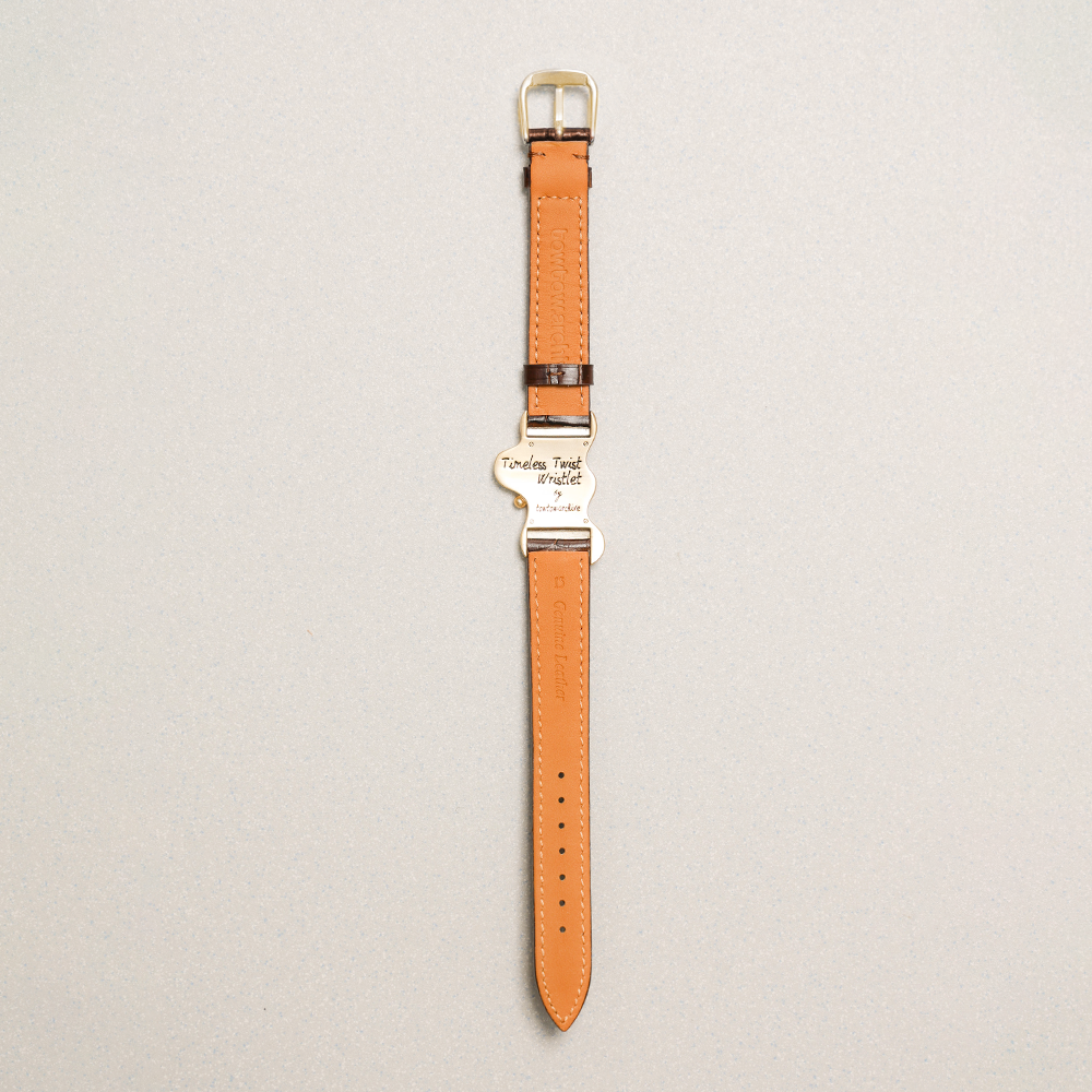 Towtow Archive - Timeless Twist Wristlet V3 (Brown & Silver) product image 8 | TRAB K-Fashion Australia