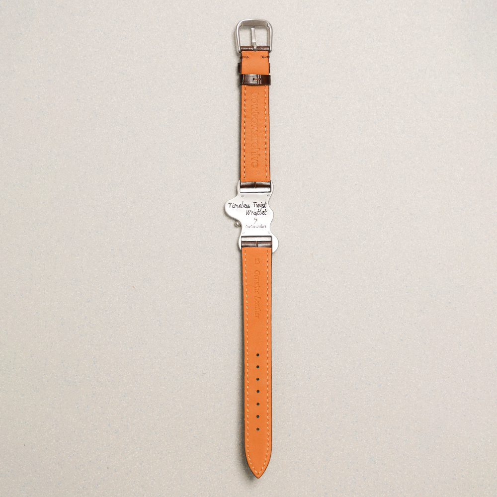 Towtow Archive - Timeless Twist Wristlet V3 (Brown & Silver) product image 7 | TRAB K-Fashion Australia