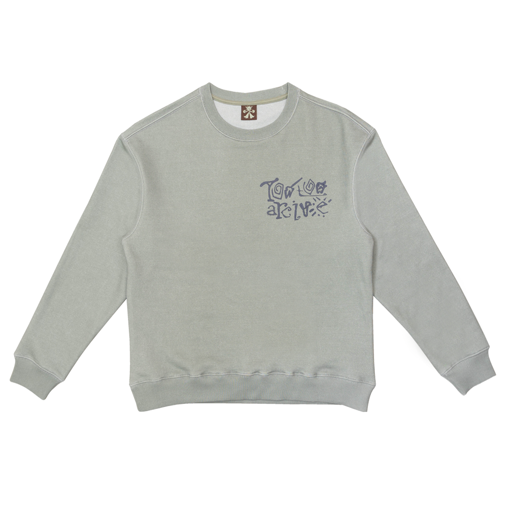 Towtow Archive - Chrome Root Symbol Sweatshirt Matcha (Green) product image 1 | TRAB K-Fashion Australia