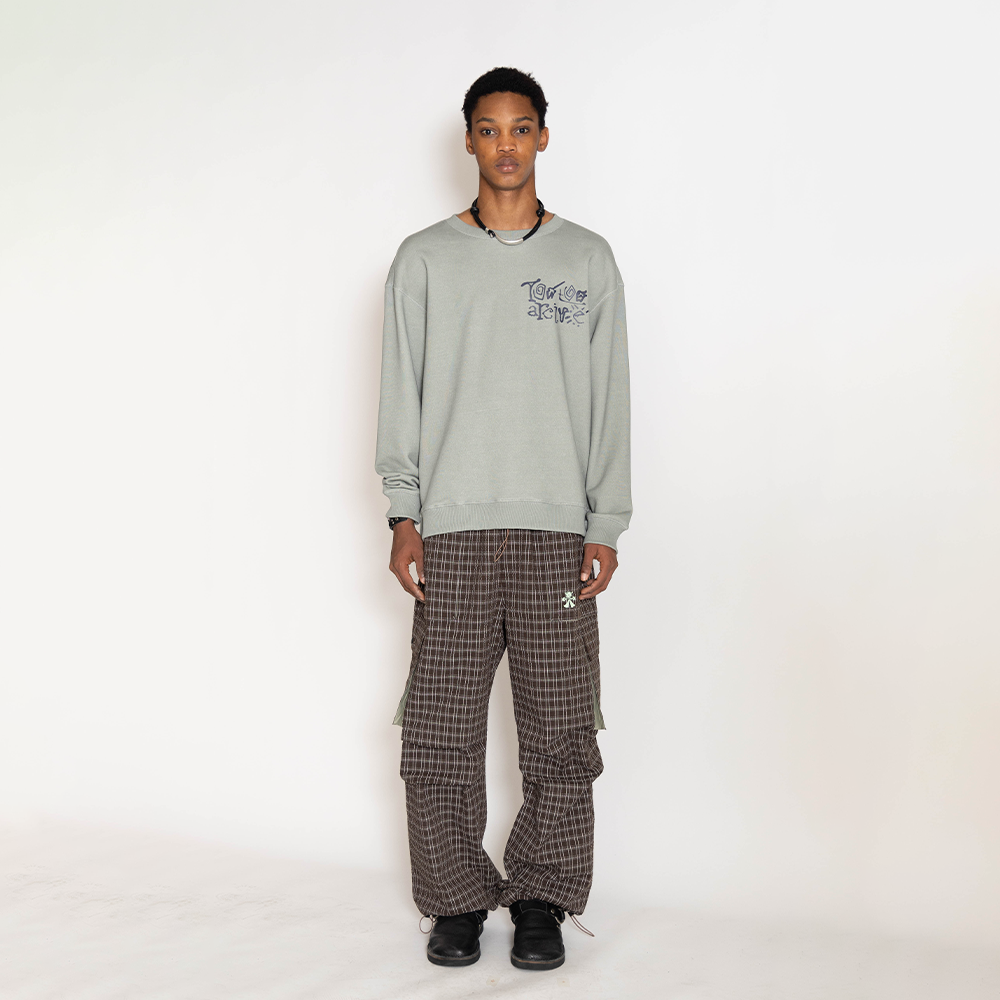 Towtow Archive - Chrome Root Symbol Sweatshirt Matcha (Green) product image 6 | TRAB K-Fashion Australia