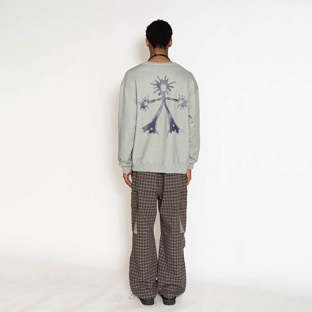 Towtow Archive - Chrome Root Symbol Sweatshirt Matcha (Green) product image 8 | TRAB K-Fashion Australia
