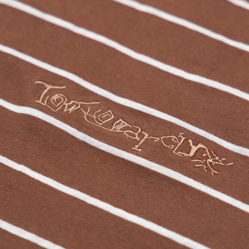 Towtow Archive - Offset Striped T-Shirt Cocoa (OC) product image 3 | TRAB K-Fashion Australia