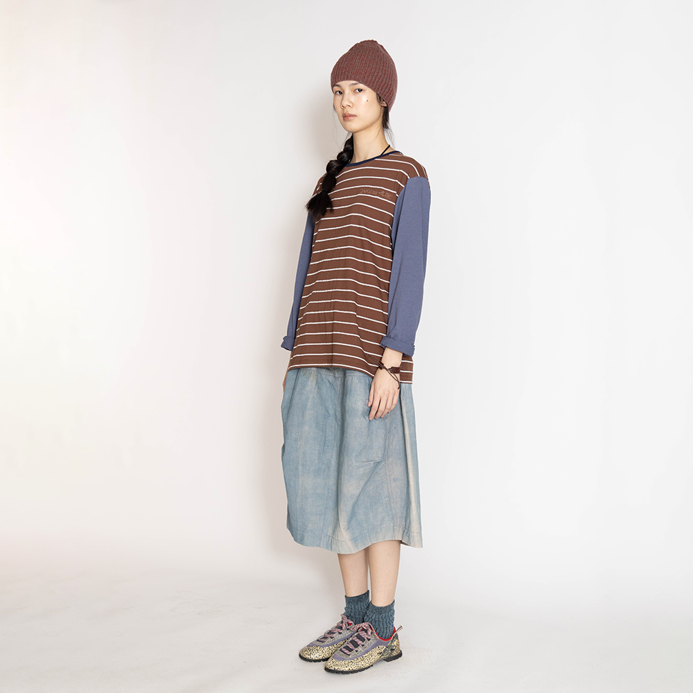 Towtow Archive - Offset Striped T-Shirt Cocoa (OC) product image 9 | TRAB K-Fashion Australia