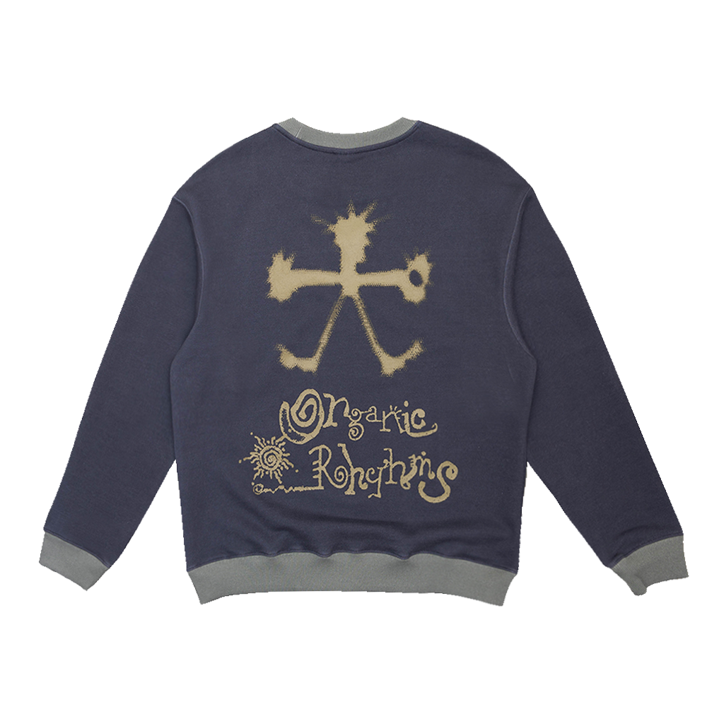 Towtow Archive - Organic Rhythm Block Sweatshirt Deep (Purple) product image 2 | TRAB K-Fashion Australia