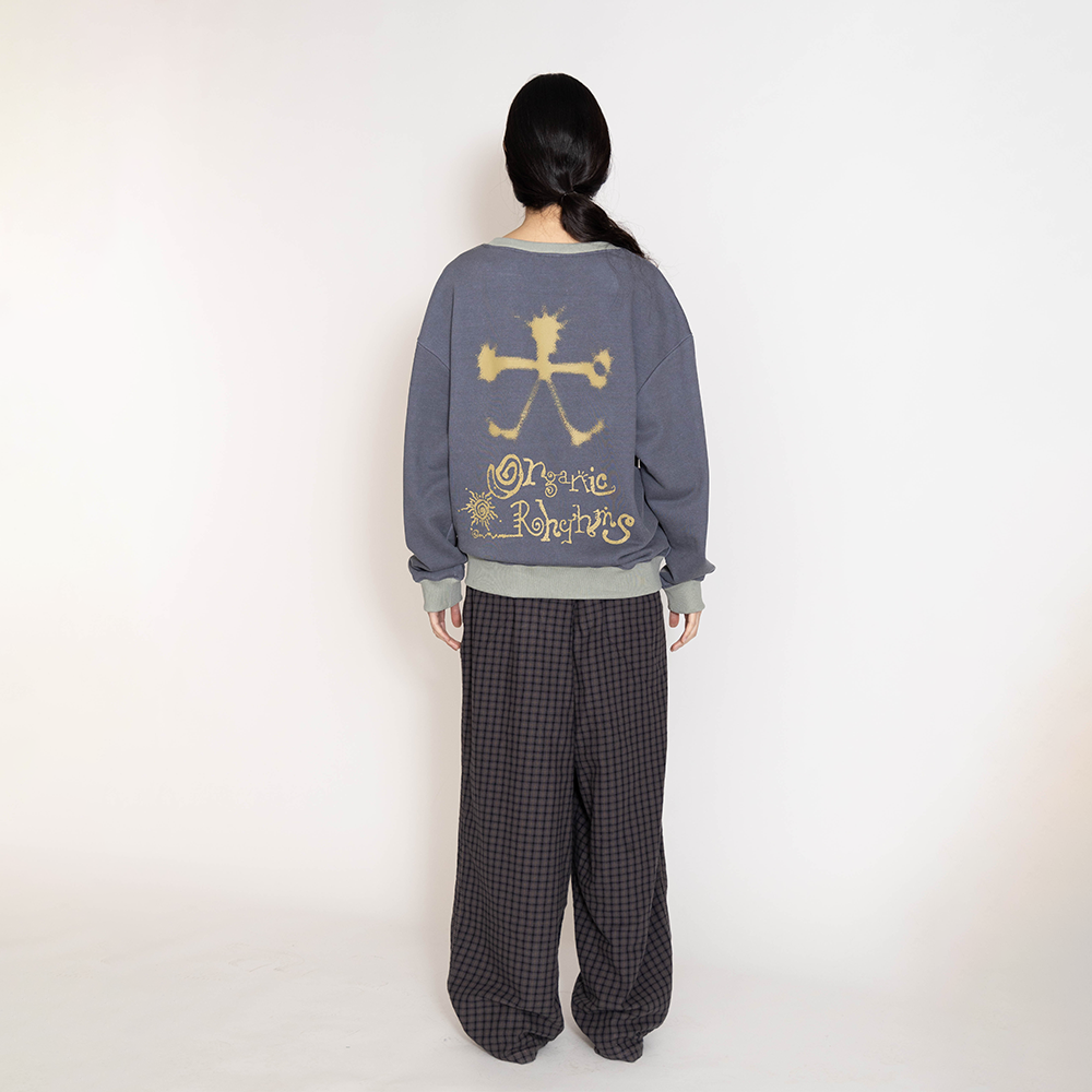 Towtow Archive - Organic Rhythm Block Sweatshirt Deep (Purple) product image 11 | TRAB K-Fashion Australia