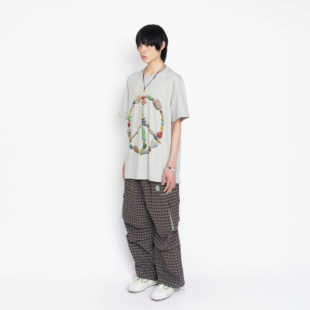 Towtow Archive - Pebble Peace Short Sleeve T-Shirt (Green) product image 6 | TRAB K-Fashion Australia