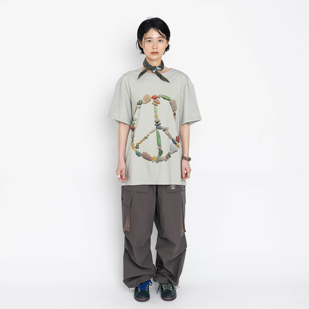 Towtow Archive - Pebble Peace Short Sleeve T-Shirt (Green) product image 8 | TRAB K-Fashion Australia
