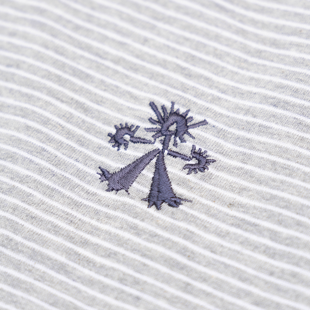 Towtow Archive - Raglan Striped Short Sleeve T-Shirt Light (Gray) product image 3 | TRAB K-Fashion Australia