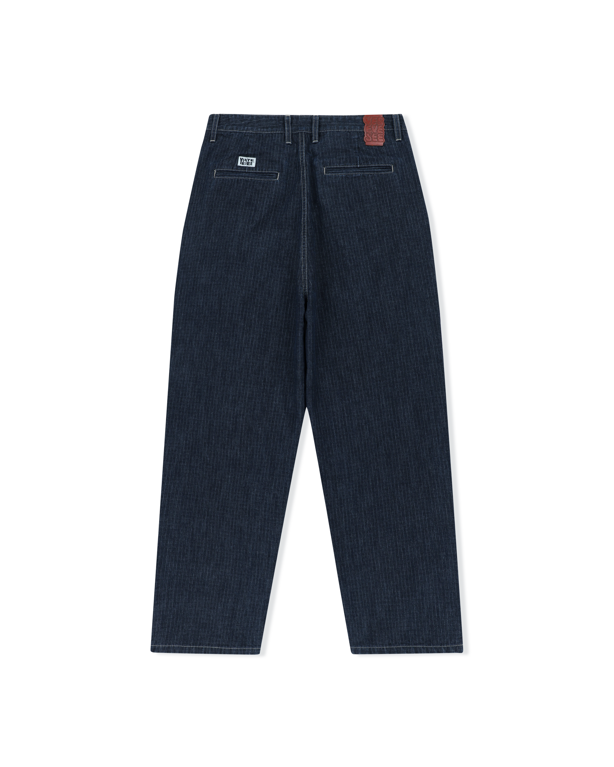 yeseyesee - Two Tucked Ripstop Denim Pants (Dark Indigo) product image 2 | TRAB K-Fashion Australia