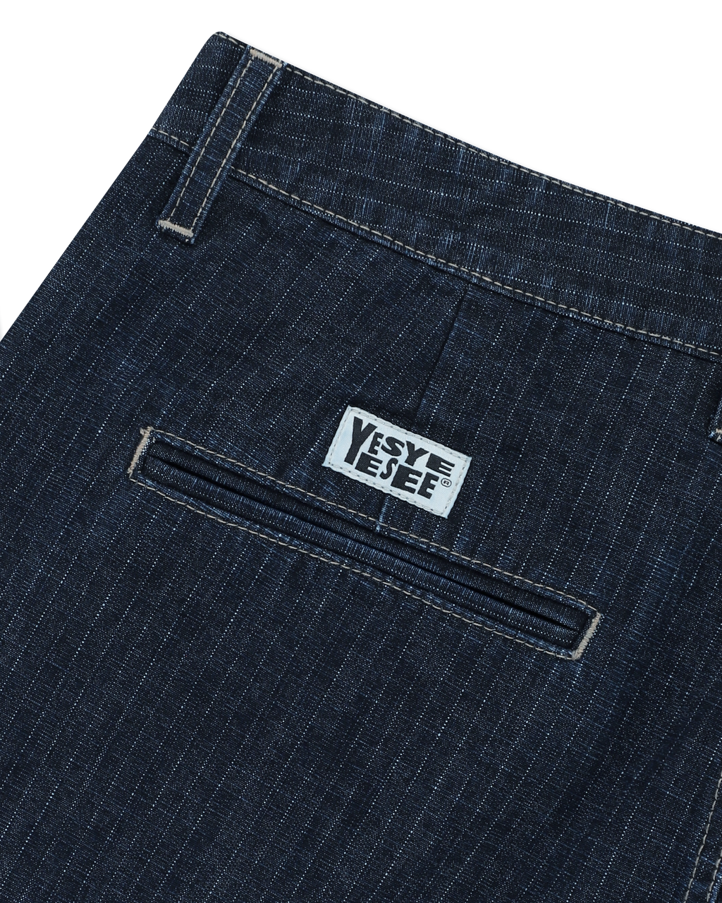 yeseyesee - Two Tucked Ripstop Denim Pants (Dark Indigo) product image 3 | TRAB K-Fashion Australia