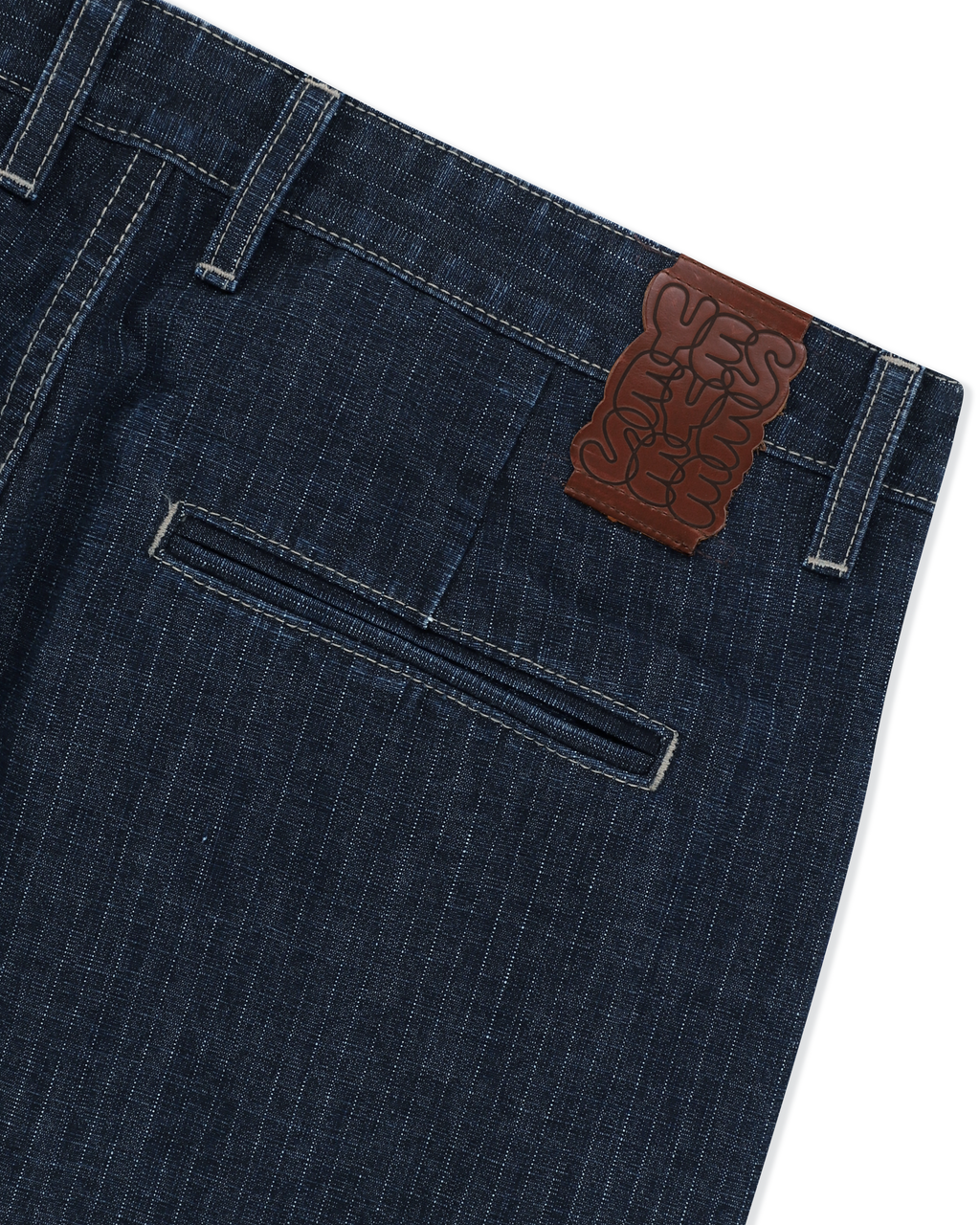 yeseyesee - Two Tucked Ripstop Denim Pants (Dark Indigo) product image 4 | TRAB K-Fashion Australia