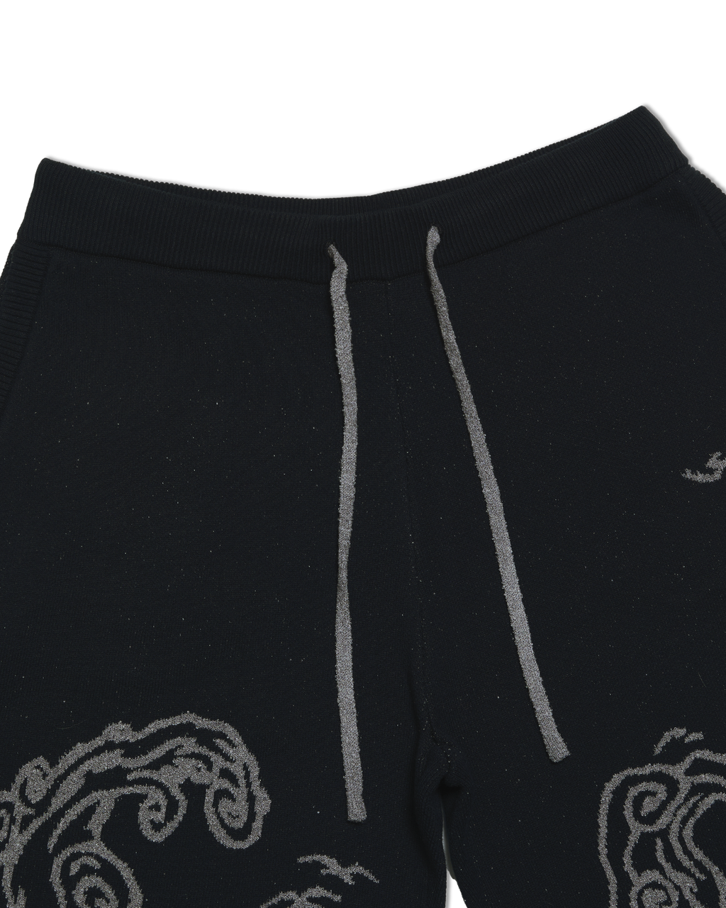 yeseyesee - Wave Print Knit Shorts (Black) product image 3 | TRAB K-Fashion Australia