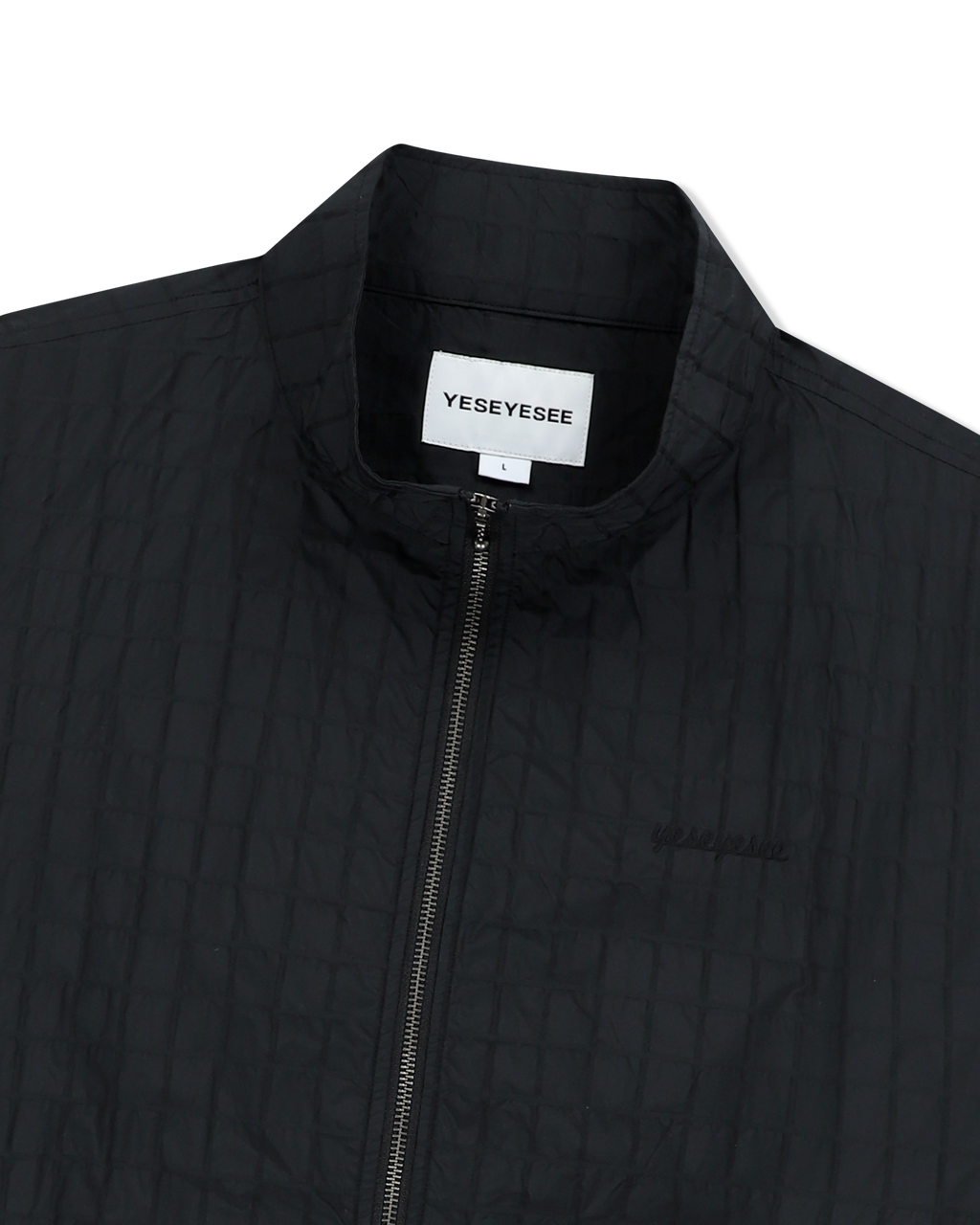 yeseyesee - Windowpane Zip Blouson (Black) product image 5 | TRAB K-Fashion Australia
