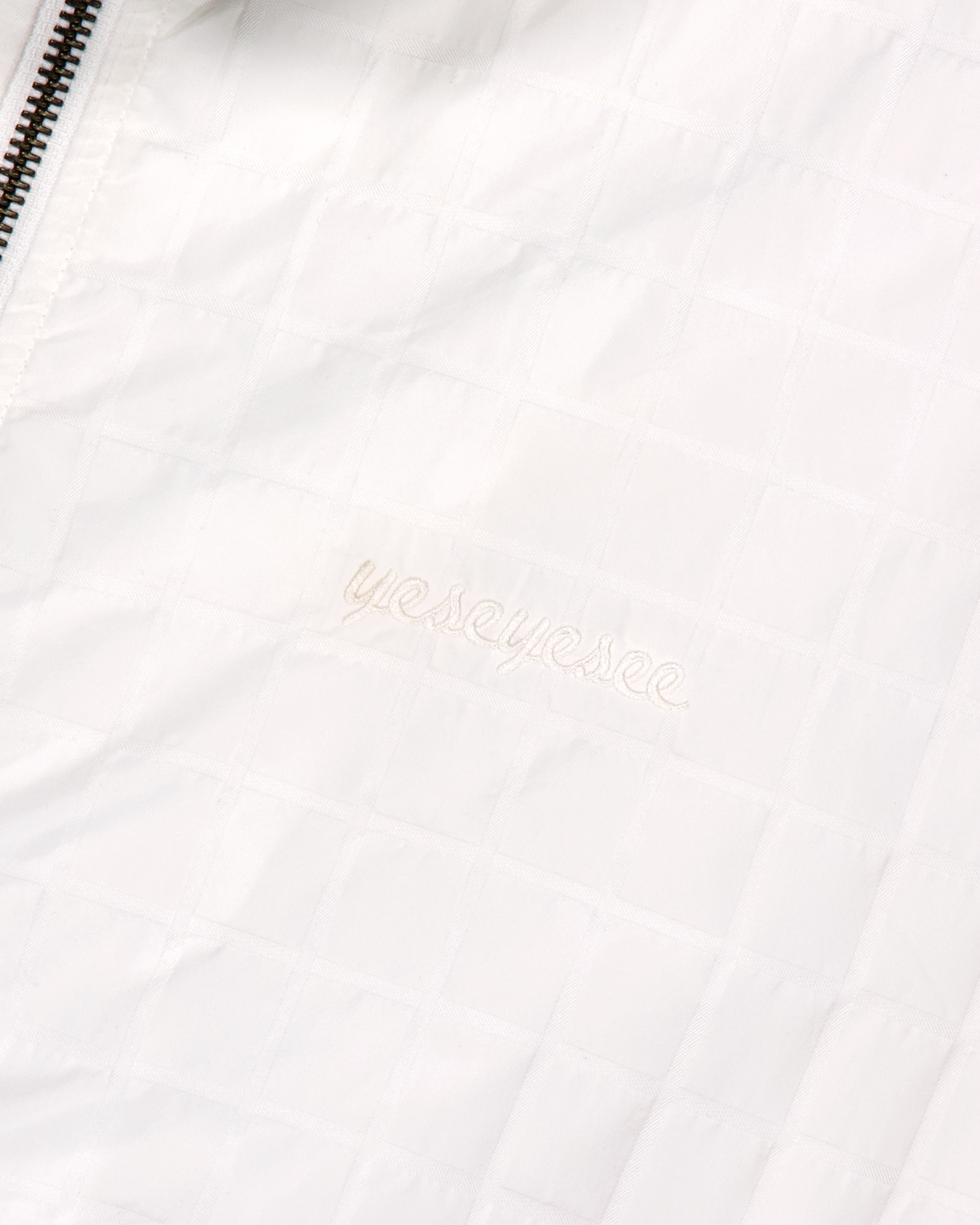 yeseyesee - Windowpane Zip Blouson (White) product image 3 | TRAB K-Fashion Australia