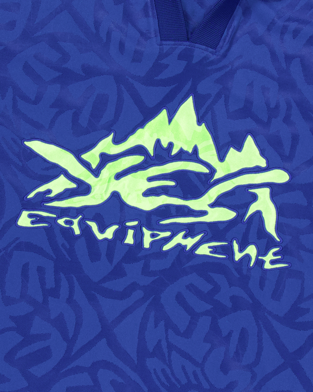 yeseyesee - Y.E.S Jacquard Football Tee (Blue) product image 3 | TRAB K-Fashion Australia