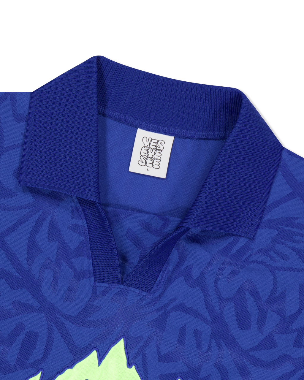 yeseyesee - Y.E.S Jacquard Football Tee (Blue) product image 5 | TRAB K-Fashion Australia