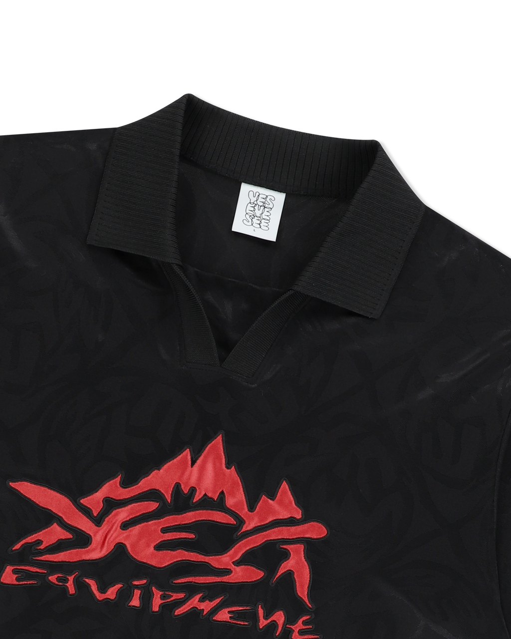 yeseyesee - Y.E.S Jacquard Football Tee (Black) product image 5 | TRAB K-Fashion Australia