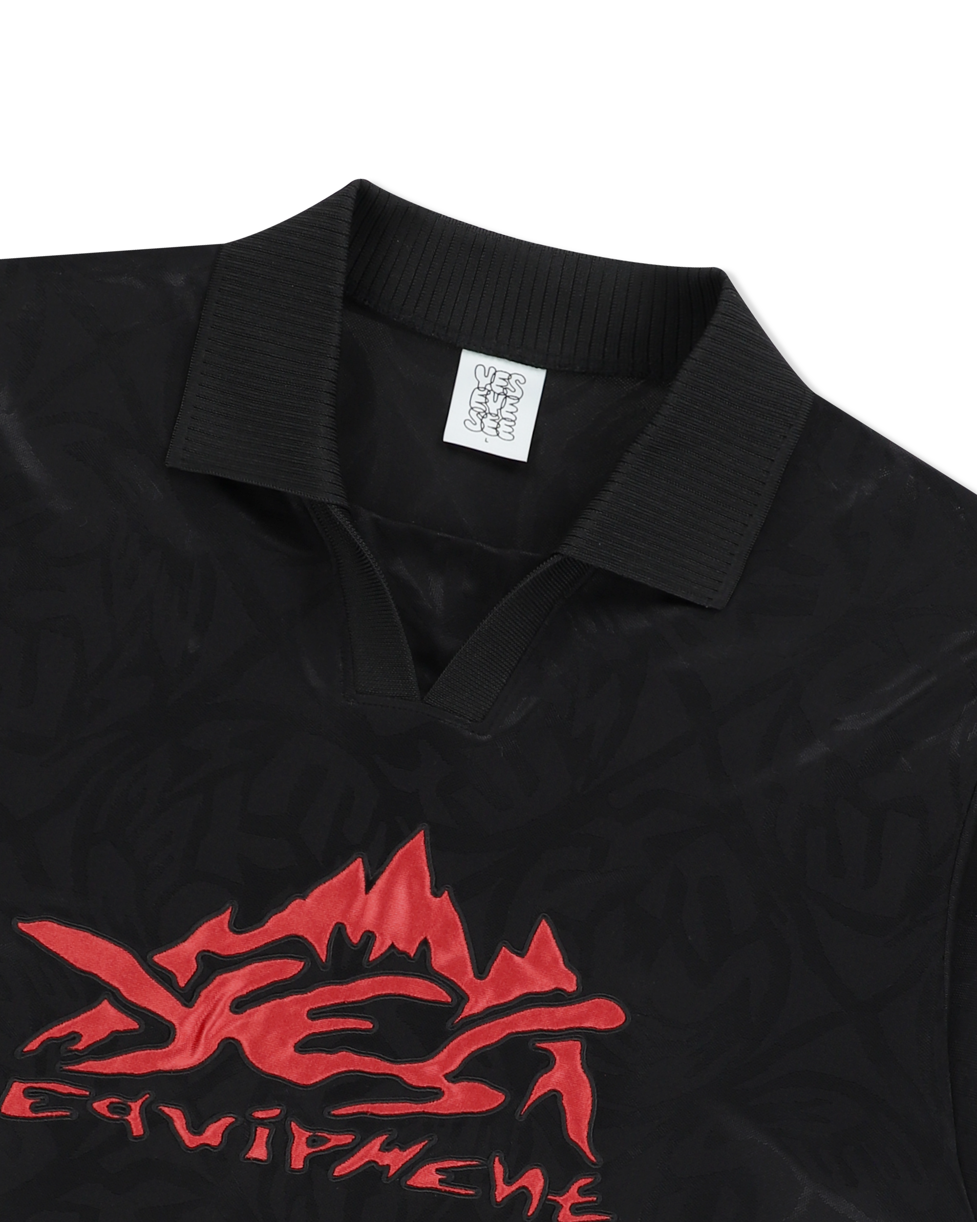yeseyesee - Y.E.S Jacquard Football Tee (Black) product image 5 | TRAB K-Fashion Australia