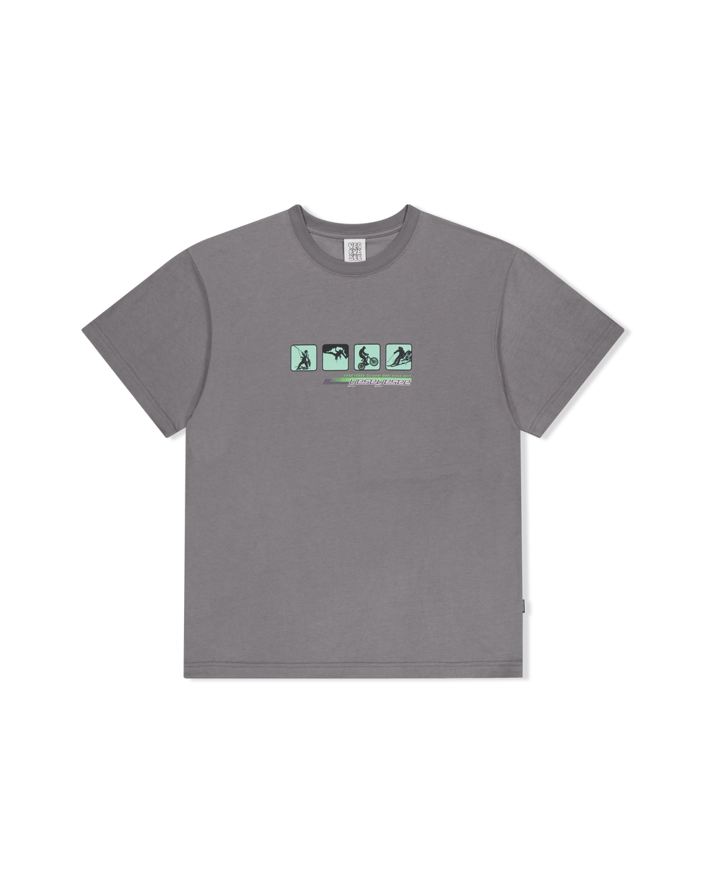 yeseyesee - Y.E.S Outdoor Tee (Dark Grey) product image 1 | TRAB K-Fashion Australia