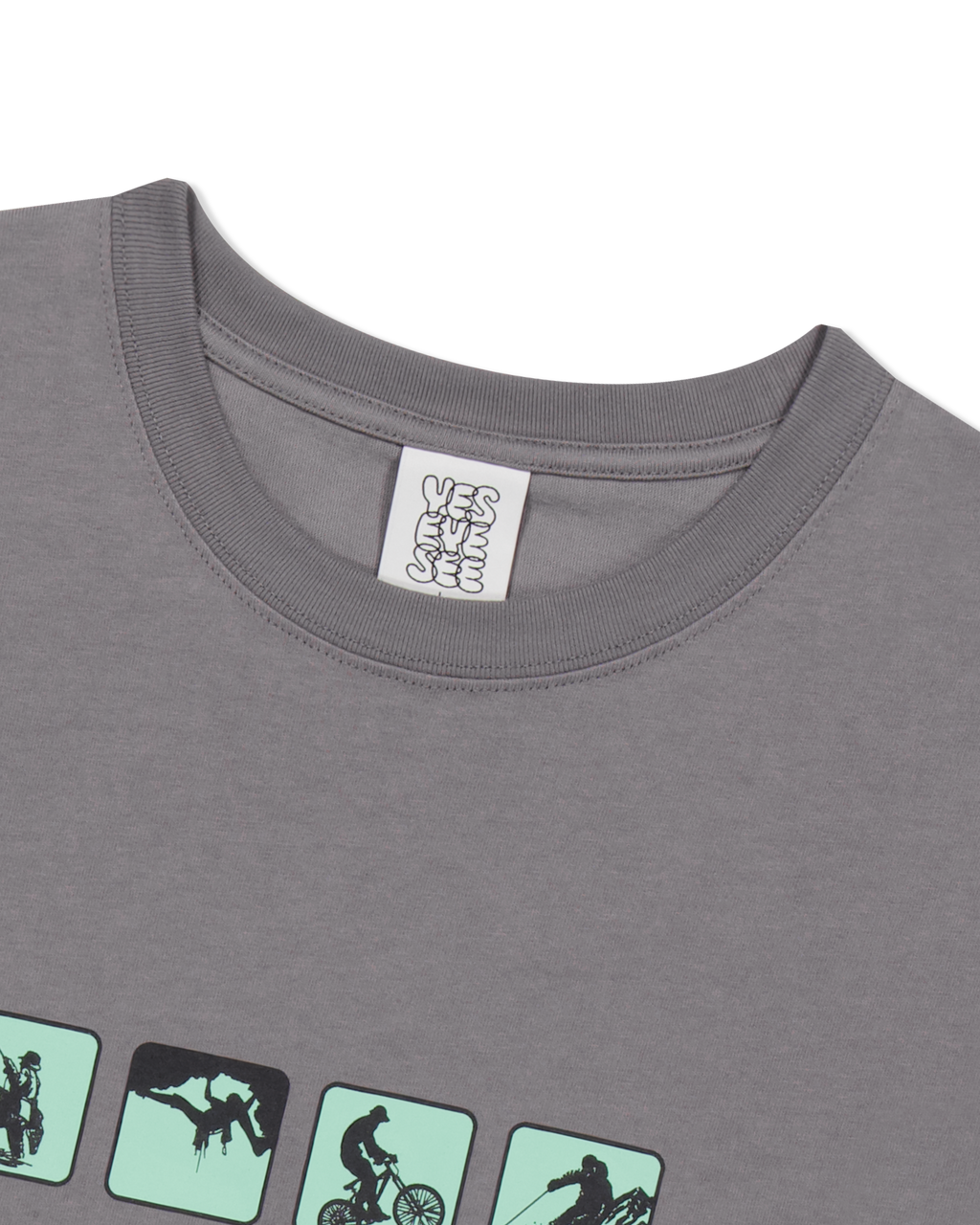 yeseyesee - Y.E.S Outdoor Tee (Dark Grey) product image 4 | TRAB K-Fashion Australia