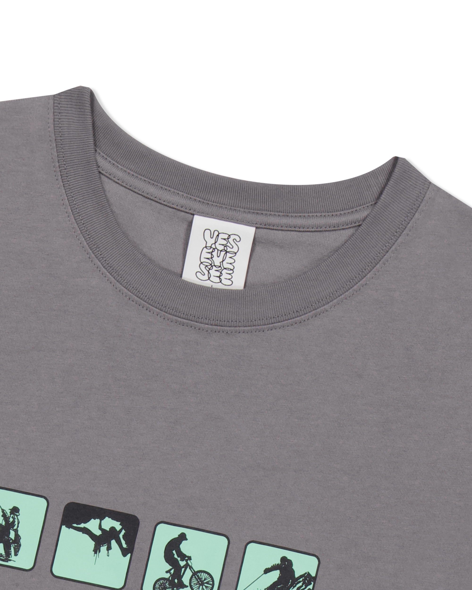yeseyesee - Y.E.S Outdoor Tee (Dark Grey) product image 4 | TRAB K-Fashion Australia