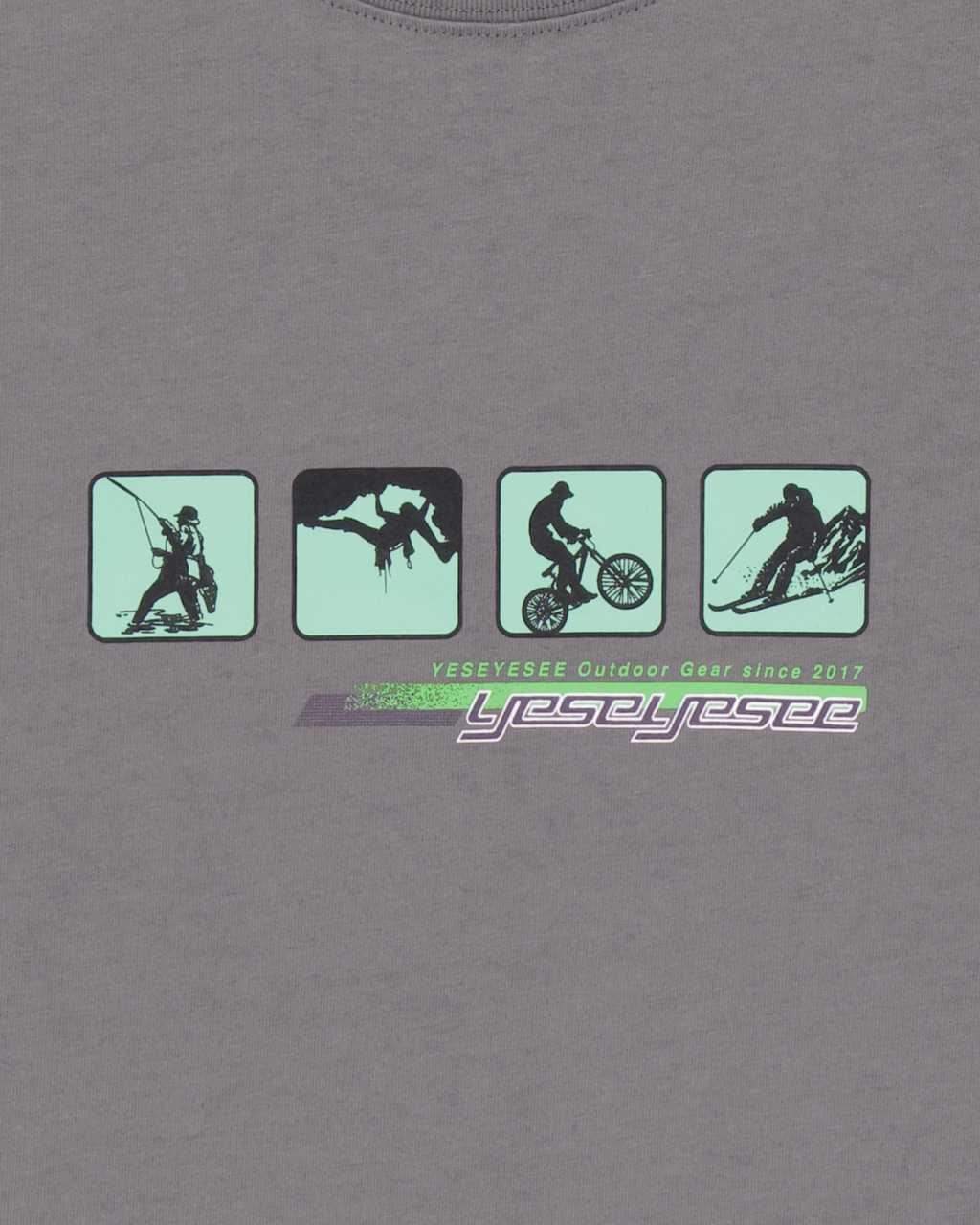 yeseyesee - Y.E.S Outdoor Tee (Dark Grey) product image 5 | TRAB K-Fashion Australia