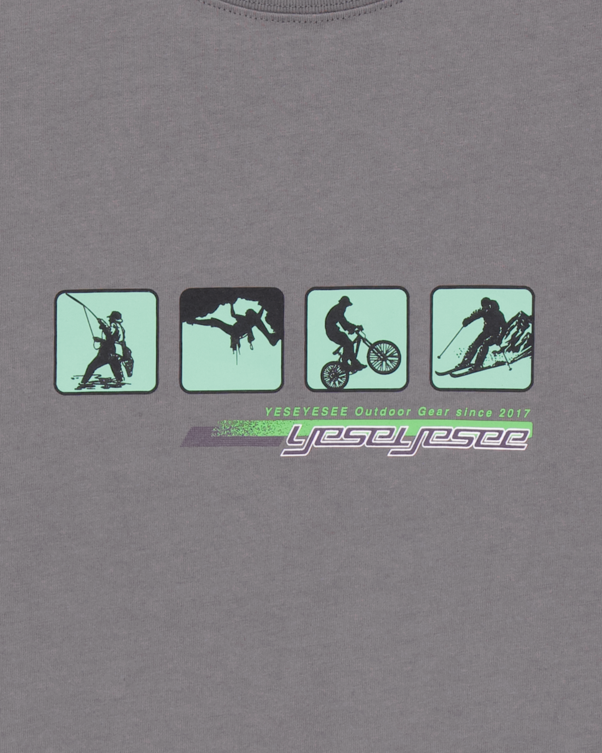 yeseyesee - Y.E.S Outdoor Tee (Dark Grey) product image 5 | TRAB K-Fashion Australia