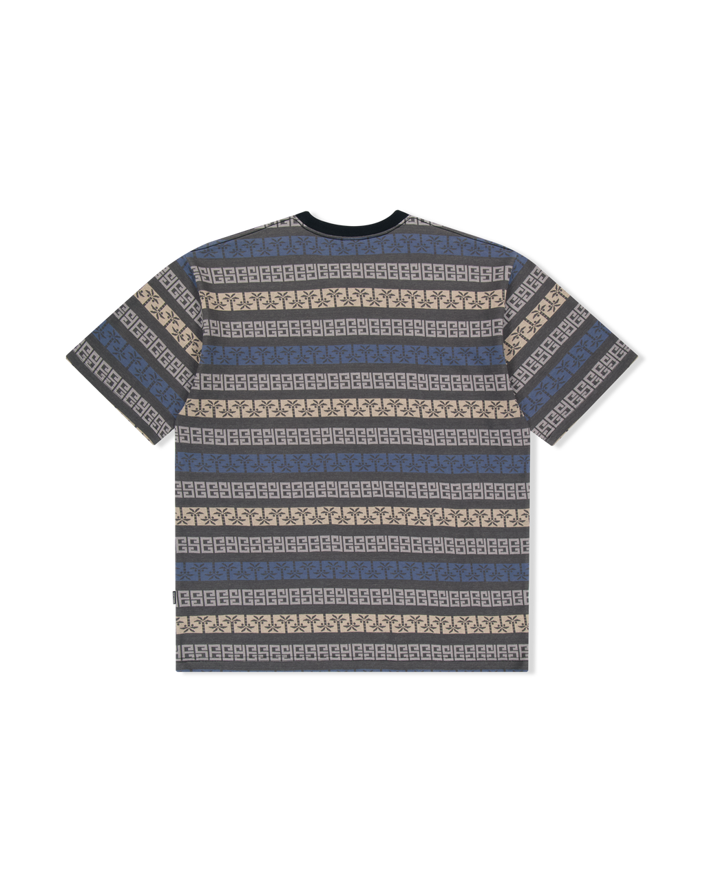 yeseyesee - Y.E.S Palm Jacquard Tee (Charcoal) product image 2 | TRAB K-Fashion Australia