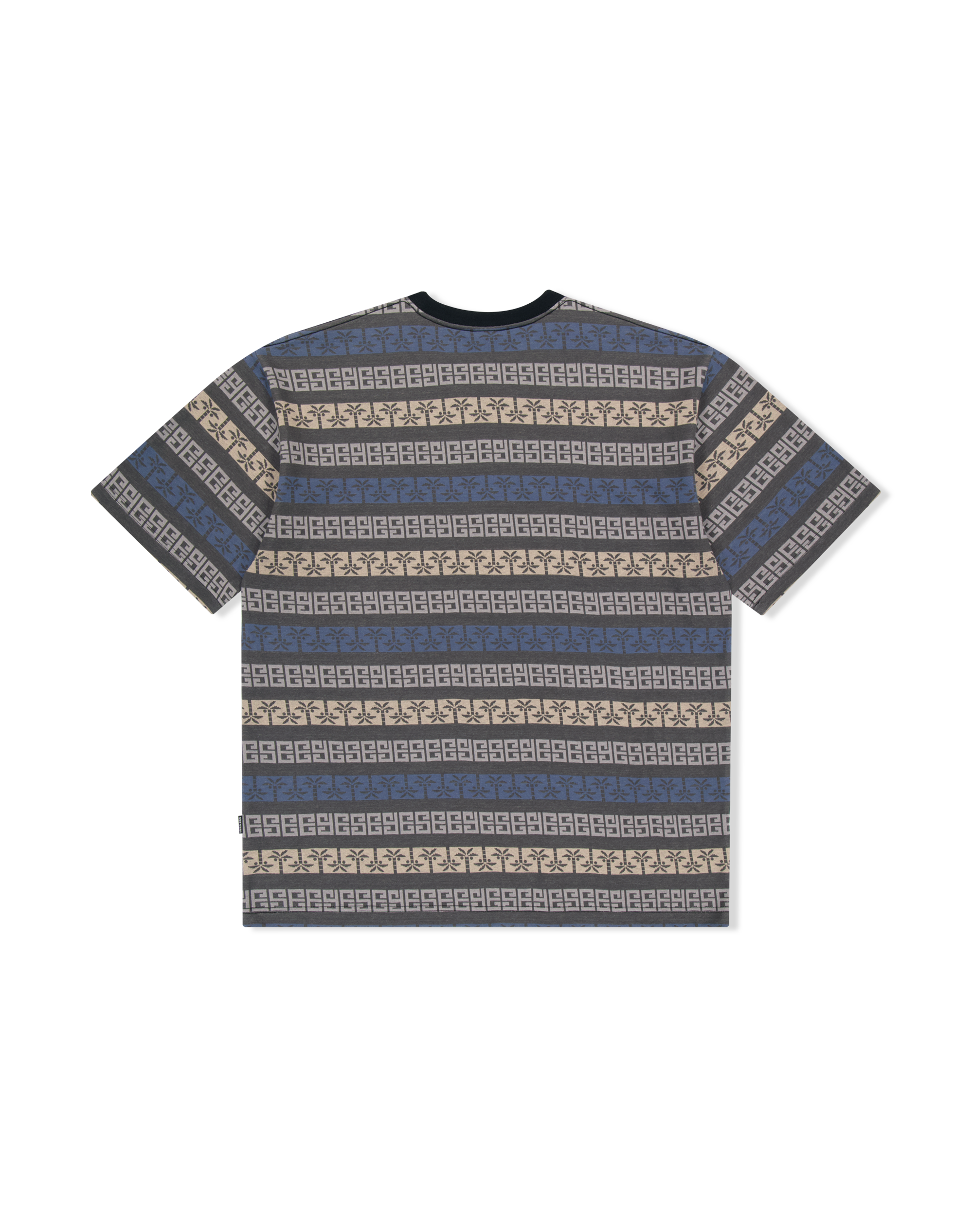 yeseyesee - Y.E.S Palm Jacquard Tee (Charcoal) product image 2 | TRAB K-Fashion Australia