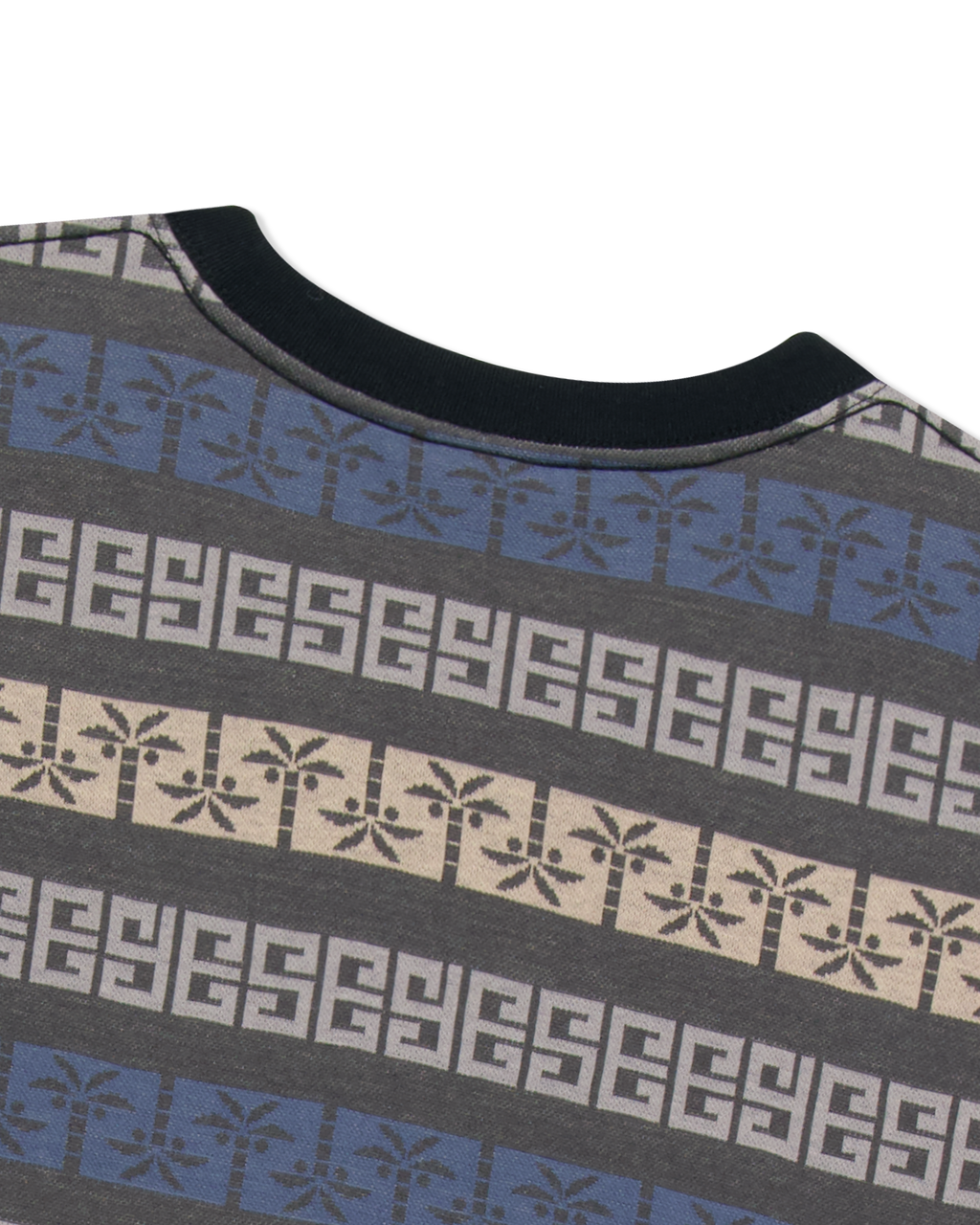 yeseyesee - Y.E.S Palm Jacquard Tee (Charcoal) product image 5 | TRAB K-Fashion Australia