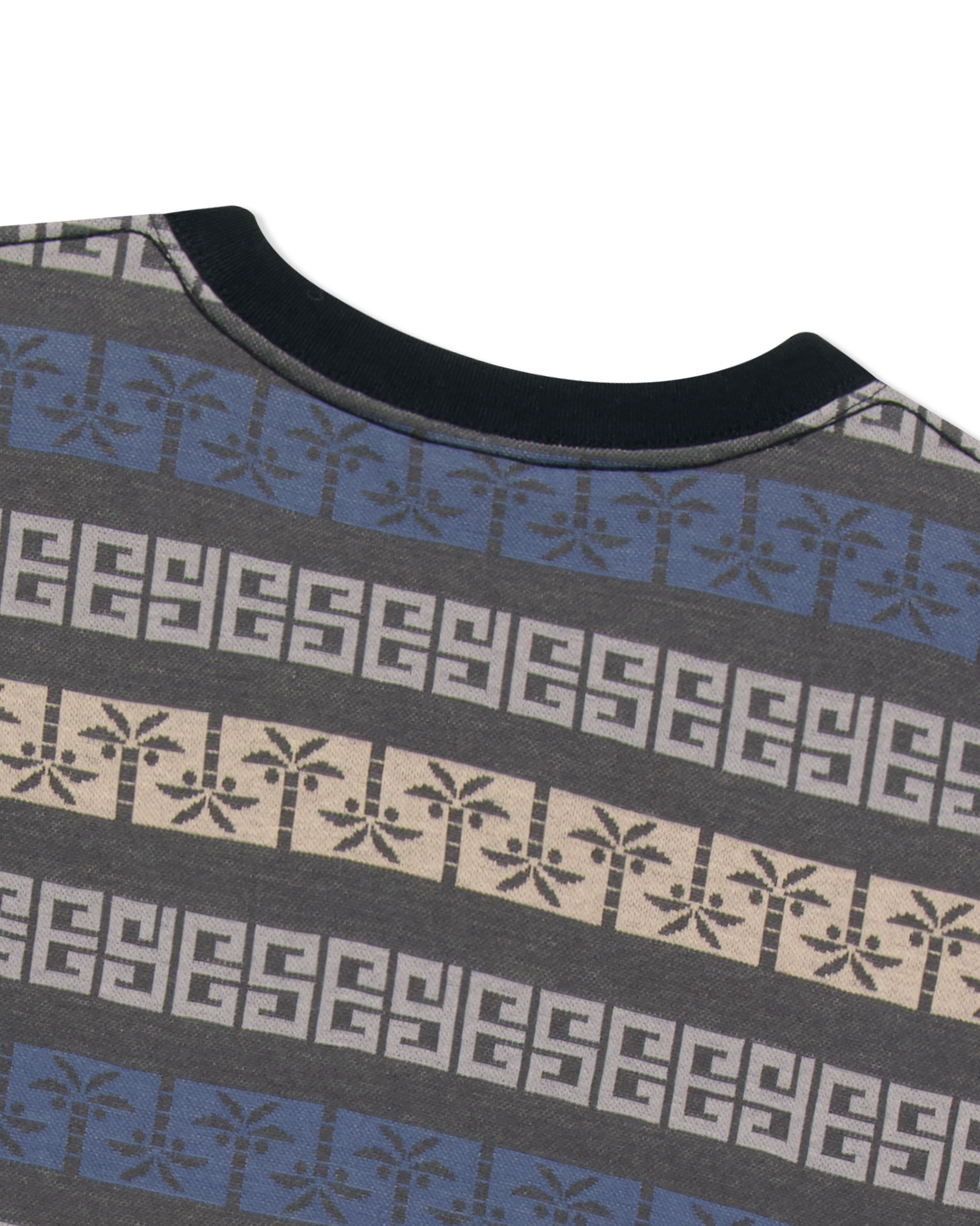 yeseyesee - Y.E.S Palm Jacquard Tee (Charcoal) product image 5 | TRAB K-Fashion Australia