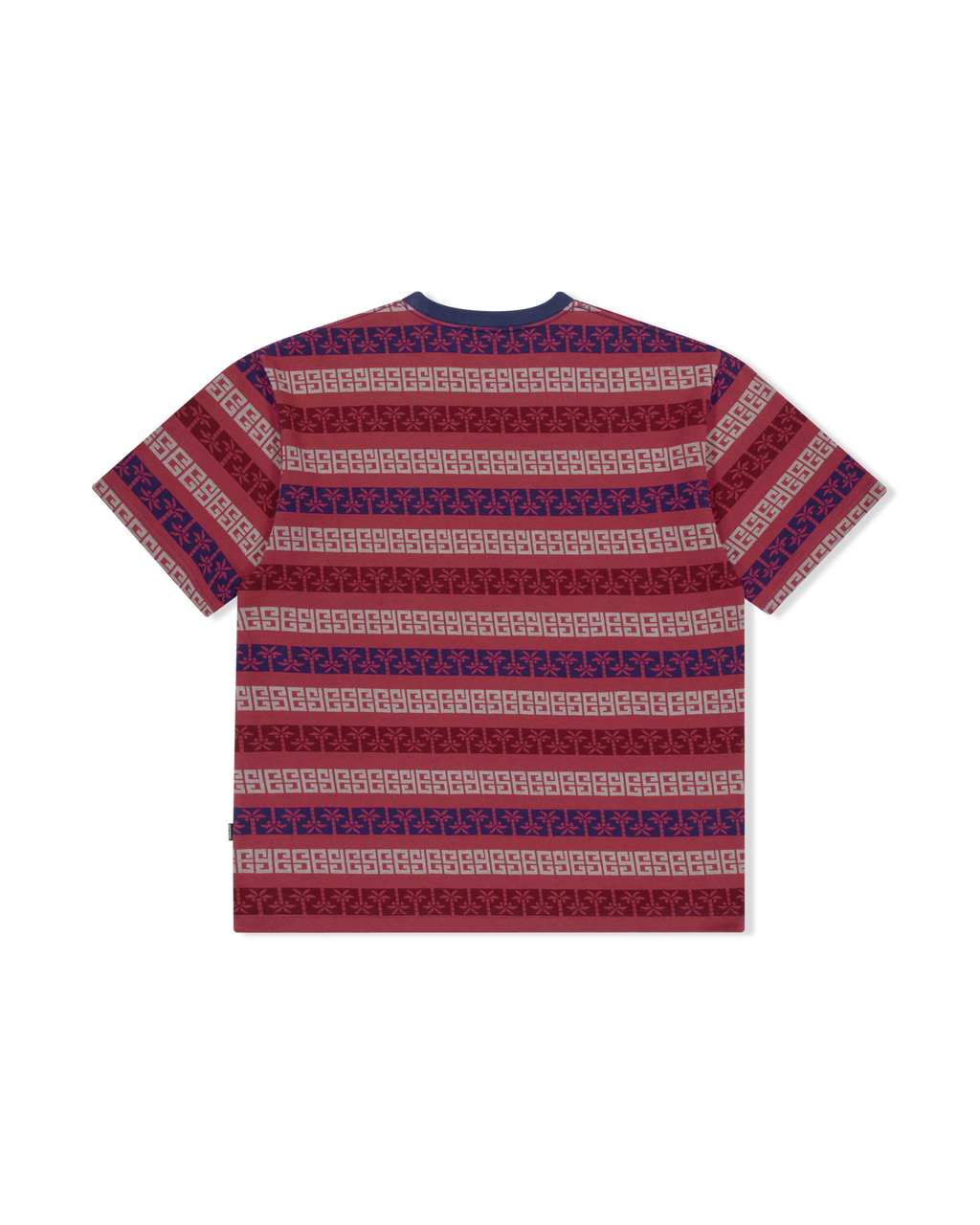 yeseyesee - Y.E.S Palm Jacquard Tee (Red) product image 2 | TRAB K-Fashion Australia