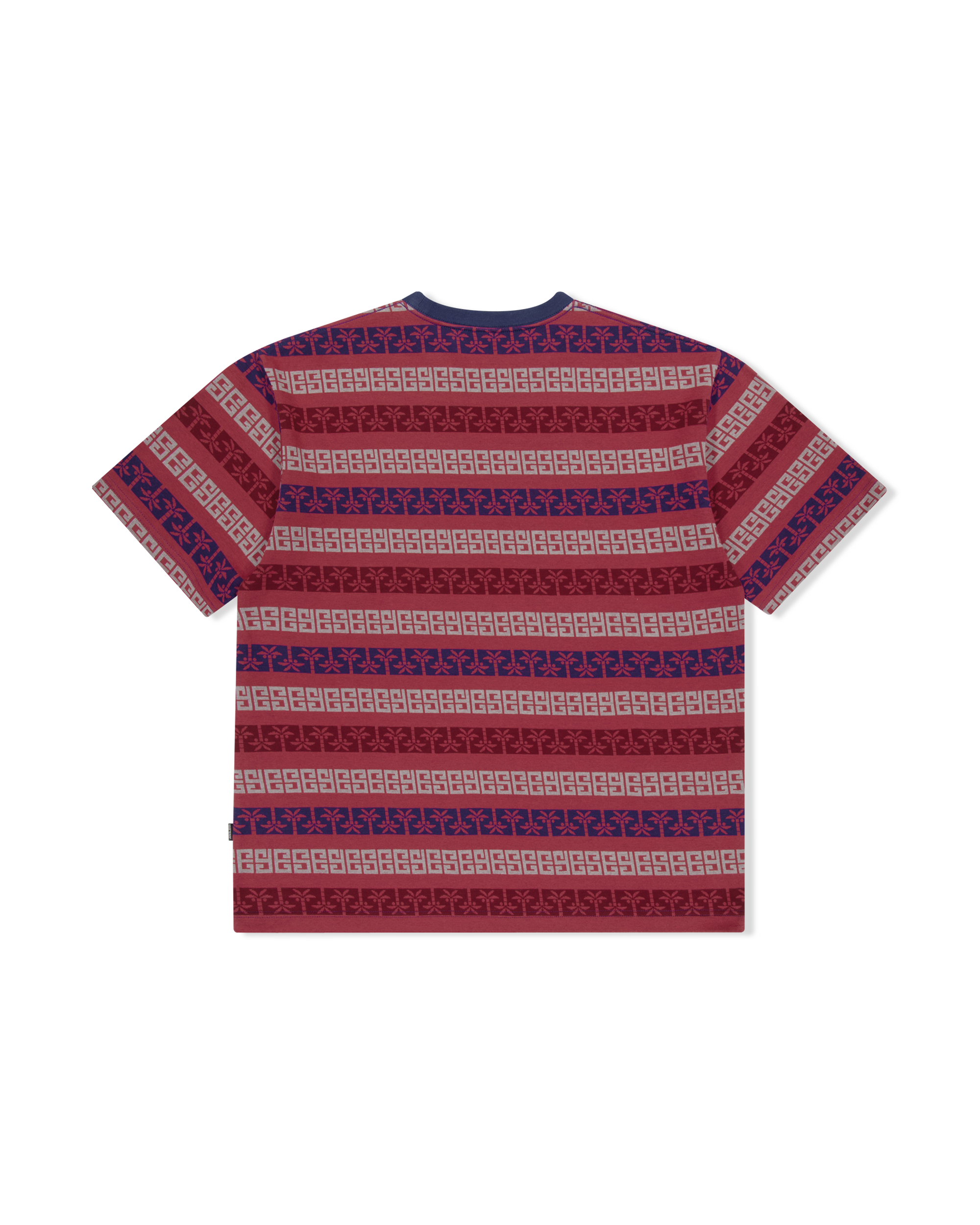 yeseyesee - Y.E.S Palm Jacquard Tee (Red) product image 2 | TRAB K-Fashion Australia