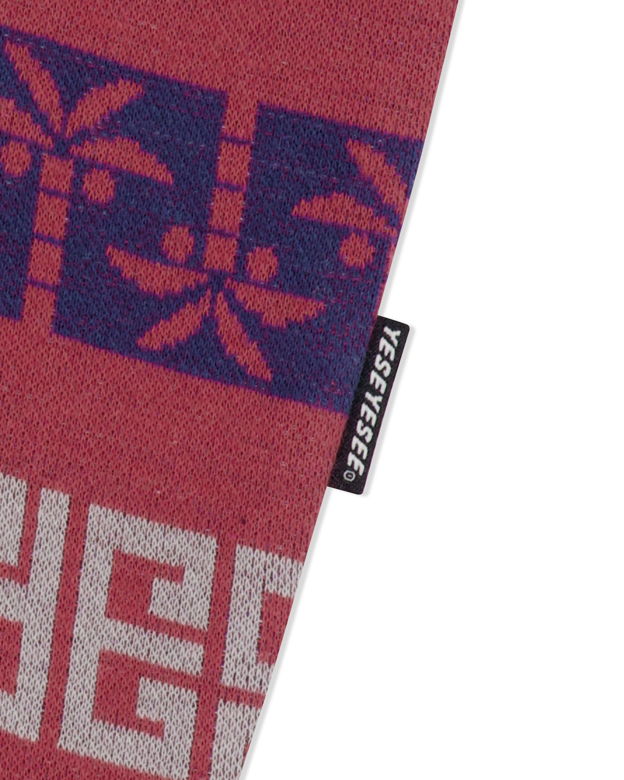 yeseyesee - Y.E.S Palm Jacquard Tee (Red) product image 4 | TRAB K-Fashion Australia