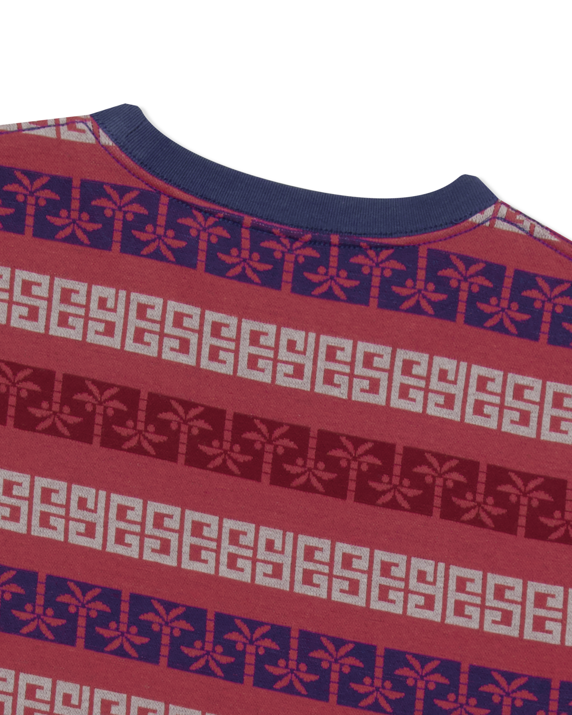 yeseyesee - Y.E.S Palm Jacquard Tee (Red) product image 5 | TRAB K-Fashion Australia