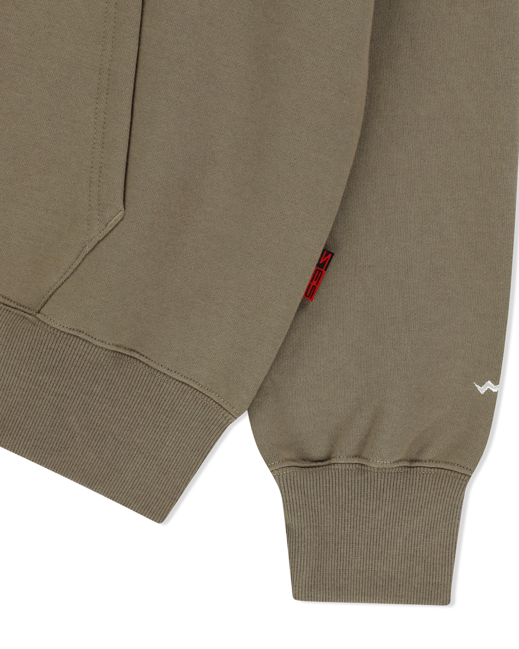 yeseyesee - Y.E.S Snail Logo Zip-Up Hoodie (Khaki) product image 3 | TRAB K-Fashion Australia
