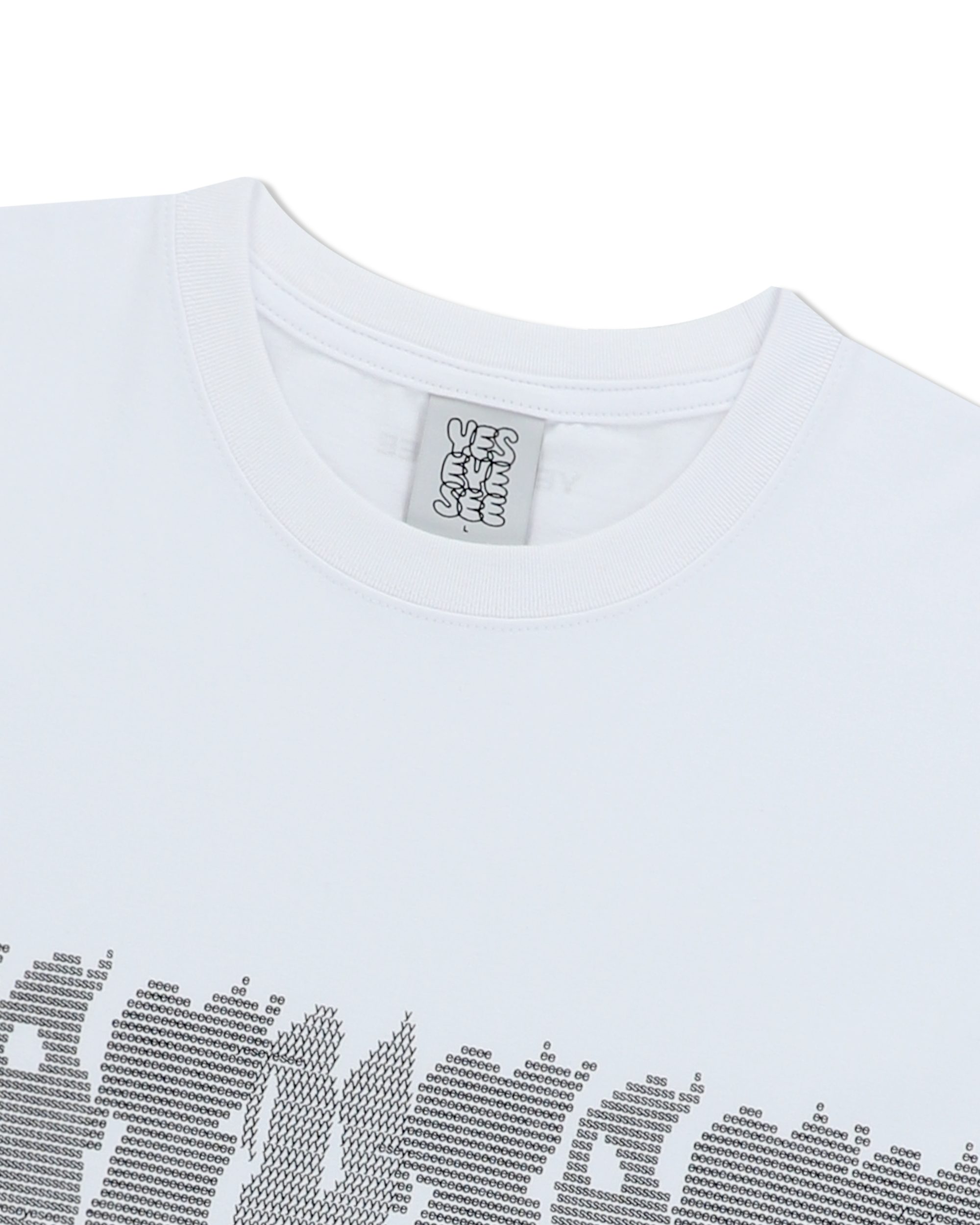 yeseyesee - Y.E.S Typo Tee (White) product image 3 | TRAB K-Fashion Australia