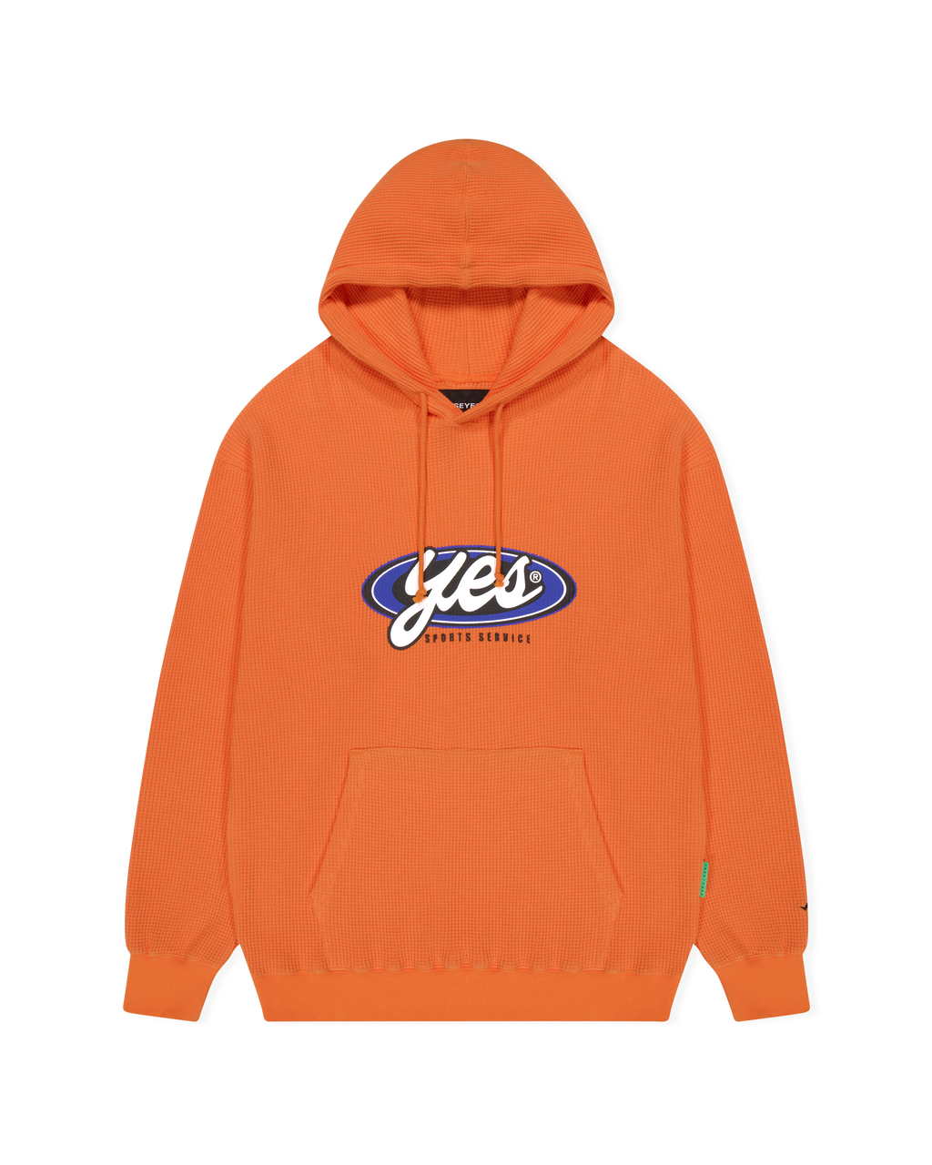 yeseyesee - Y.E.S Waffle Hoodie (Orange) product image 1 | TRAB K-Fashion Australia