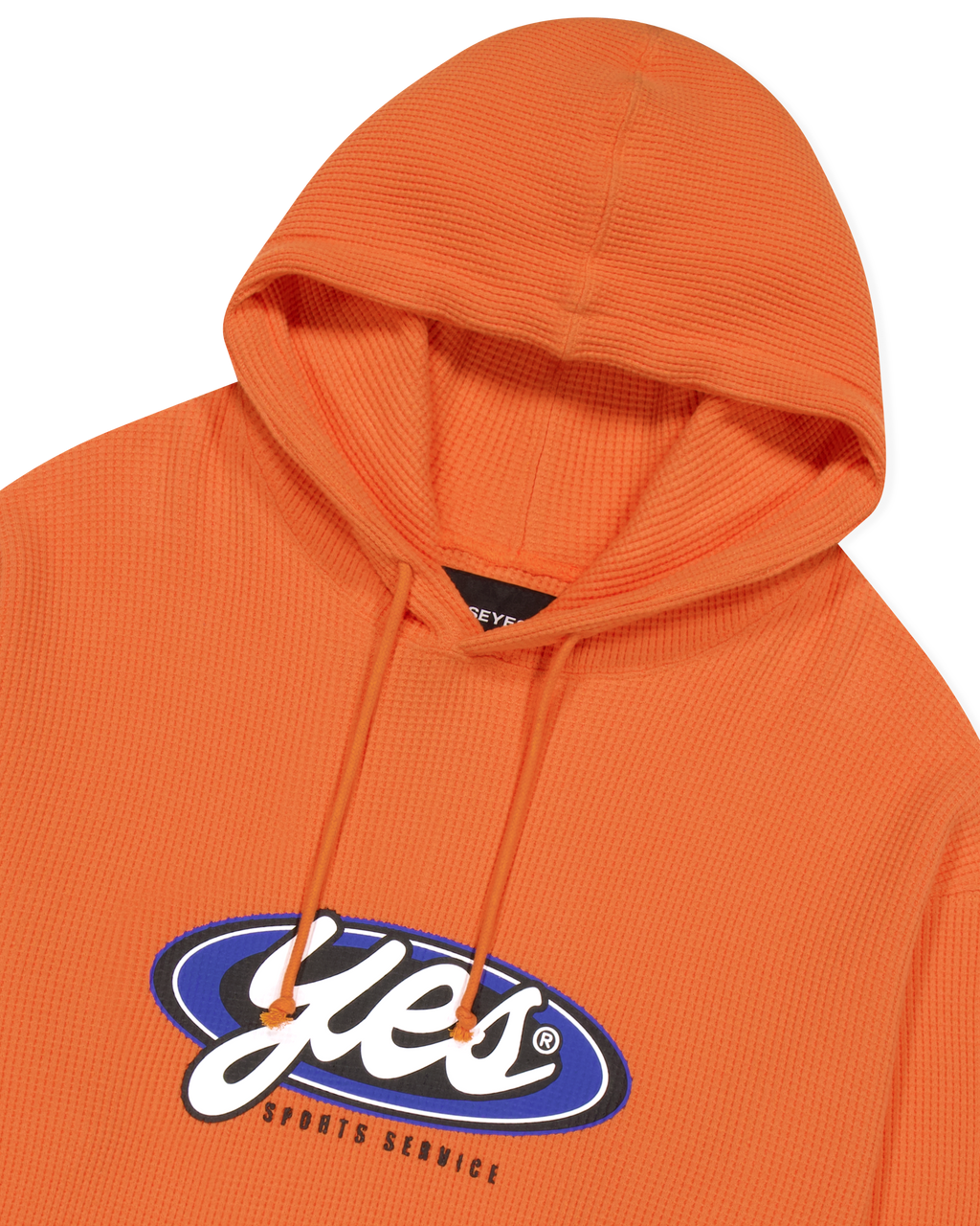 yeseyesee - Y.E.S Waffle Hoodie (Orange) product image 5 | TRAB K-Fashion Australia