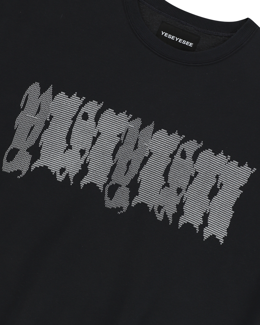 yeseyesee - Y.E.S Typo Sweatshirt (Charcoal) product image 3 | TRAB K-Fashion Australia