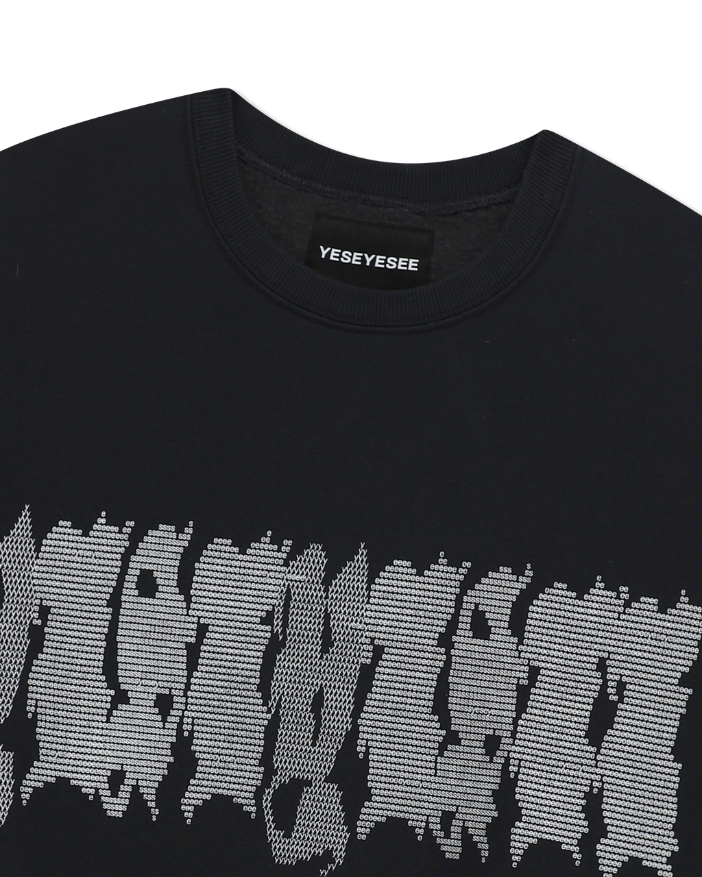 yeseyesee - Y.E.S Typo Sweatshirt (Charcoal) product image 5 | TRAB K-Fashion Australia
