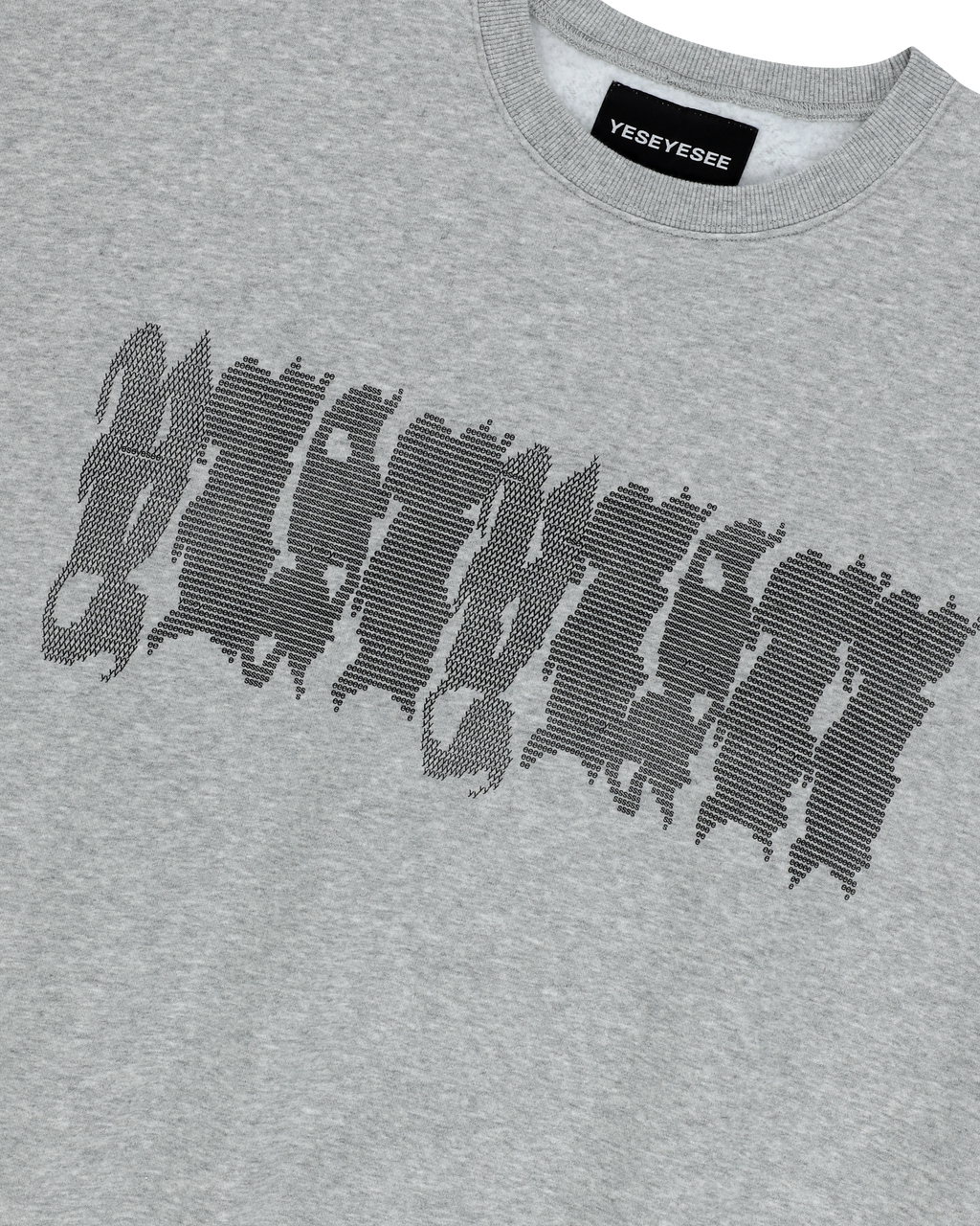 yeseyesee - Y.E.S Typo Sweatshirt (Grey) product image 3 | TRAB K-Fashion Australia