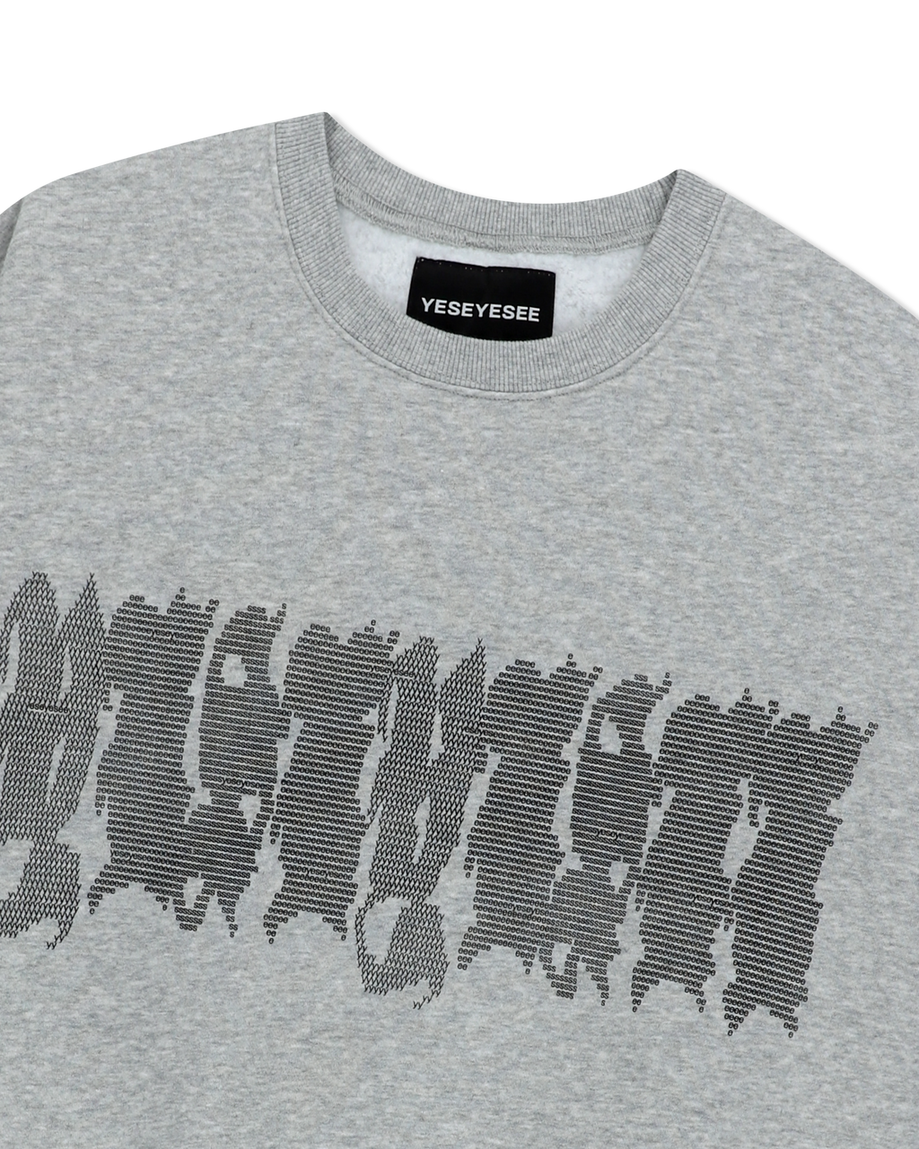 yeseyesee - Y.E.S Typo Sweatshirt (Grey) product image 5 | TRAB K-Fashion Australia