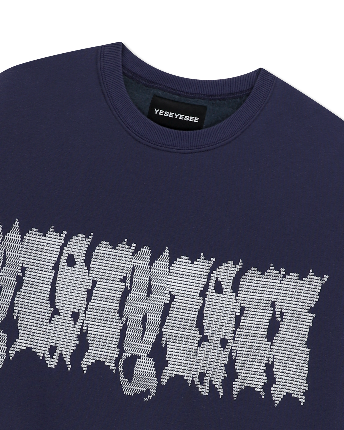 yeseyesee - Y.E.S Typo Sweatshirt (Light Navy) product image 5 | TRAB K-Fashion Australia