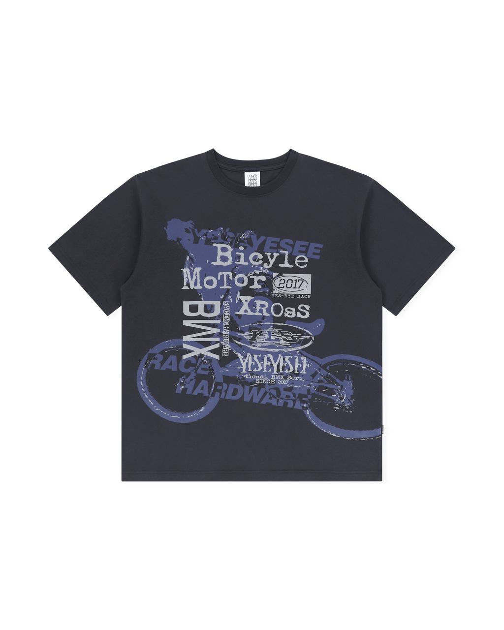 yeseyesee - Y.E.S BMX Tee (Charcoal) product image 1 | TRAB K-Fashion Australia